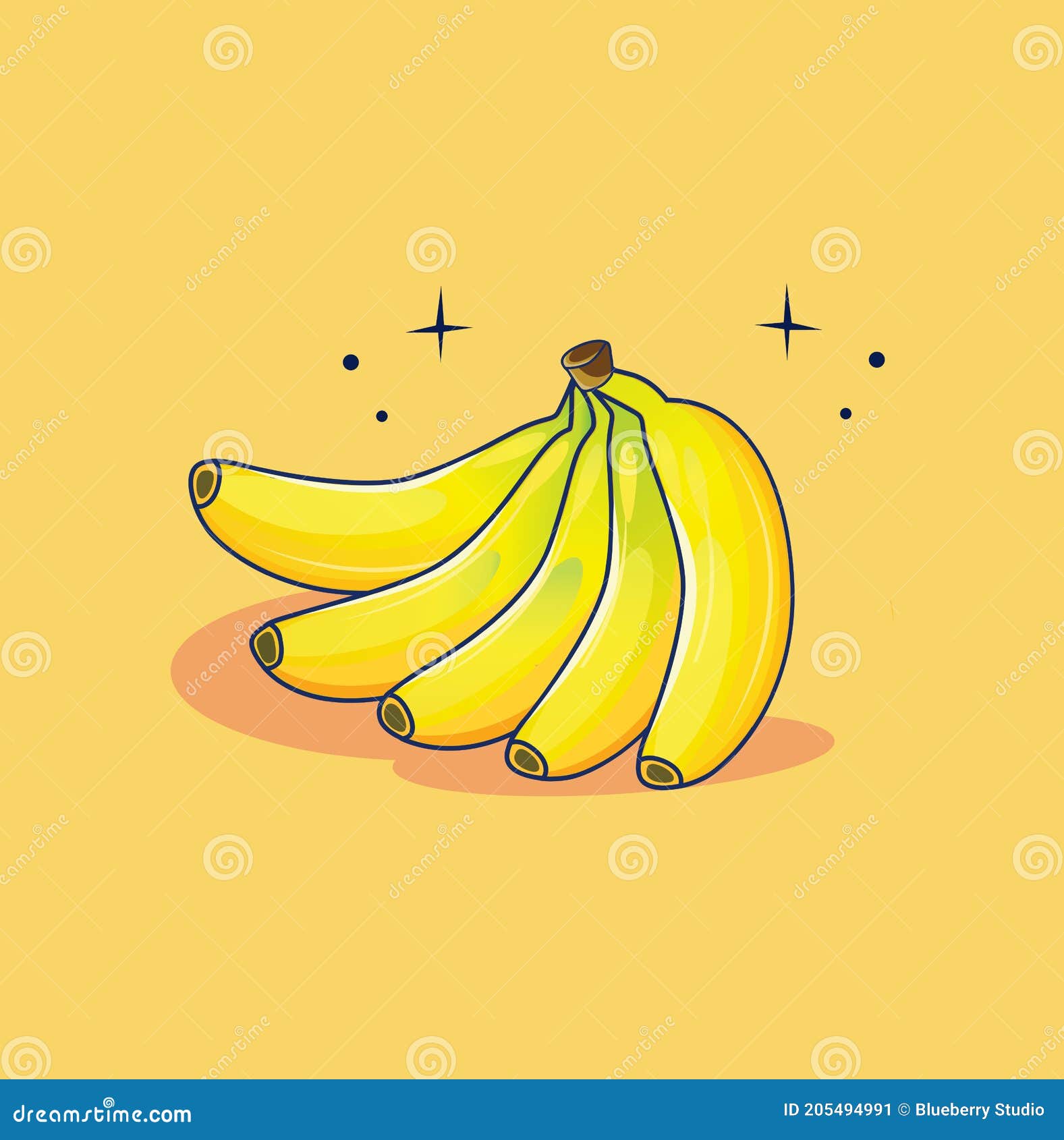 Banana De Frutas Sobre Fondo Amarillo Liso Ilustración Material Ilustración del Vector - Ilustración de delicioso, verde: 205494991 Banana De Frutas Sobre Fondo Amarillo Liso Ilustración Material Ilustración del Vector - Ilustración de delicioso, verde: 205494991