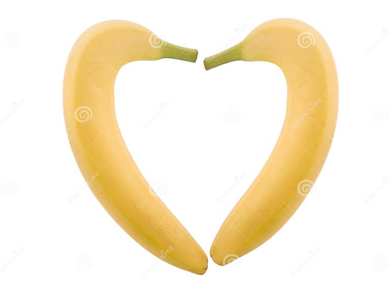 Banana heart stock image. Image of love, peel, anniversary 17813383