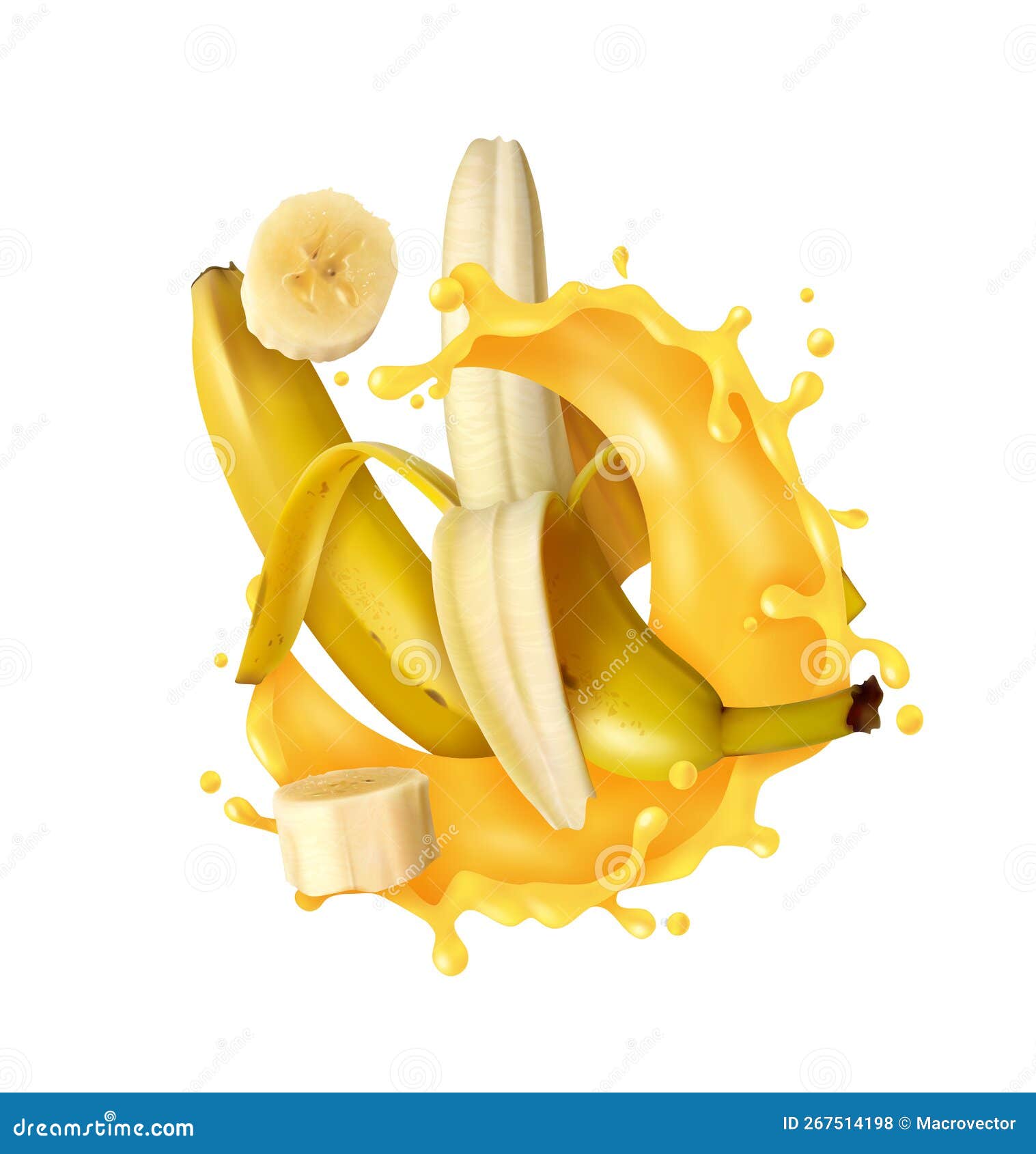 banana juice slices composition