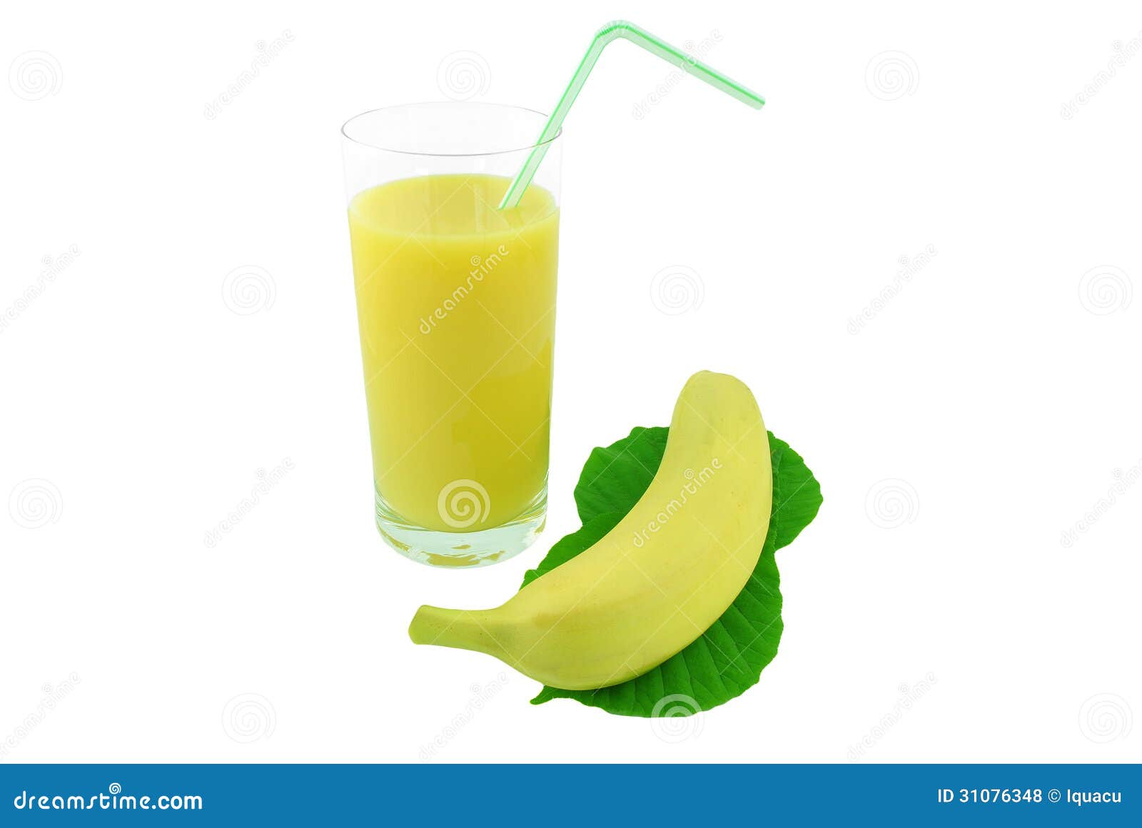 Banana juice stock photo. Image of food, isolated, banana 31076348