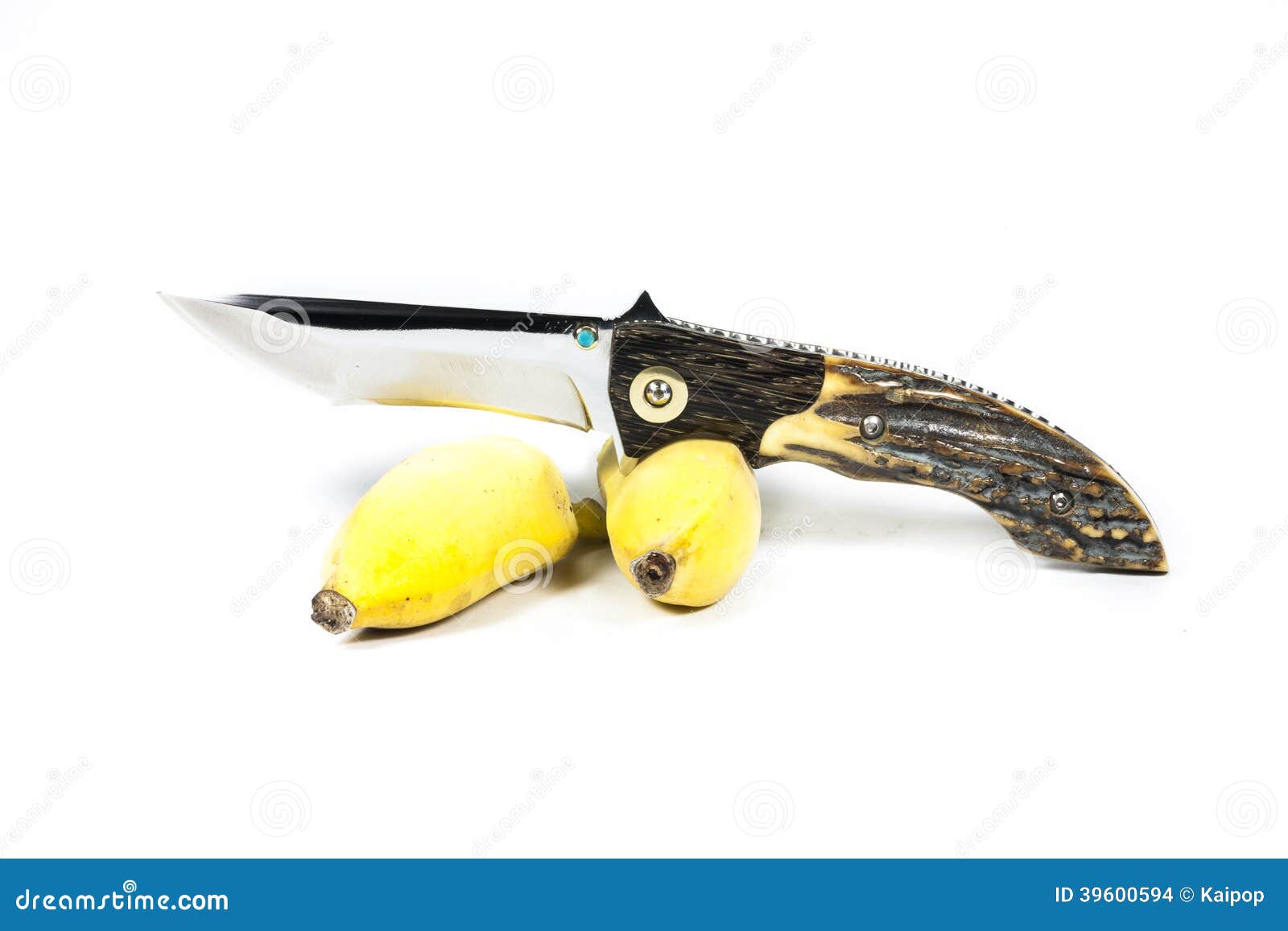 Banana and Knife stock photo. Image of knife, banaanas 39600594