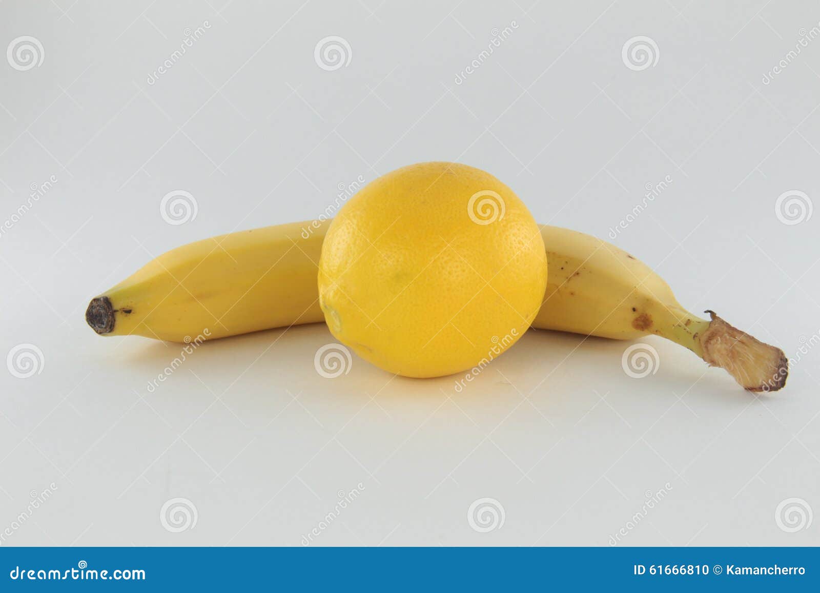 Banana and lemon stock photo. Image of fantastically 61666810