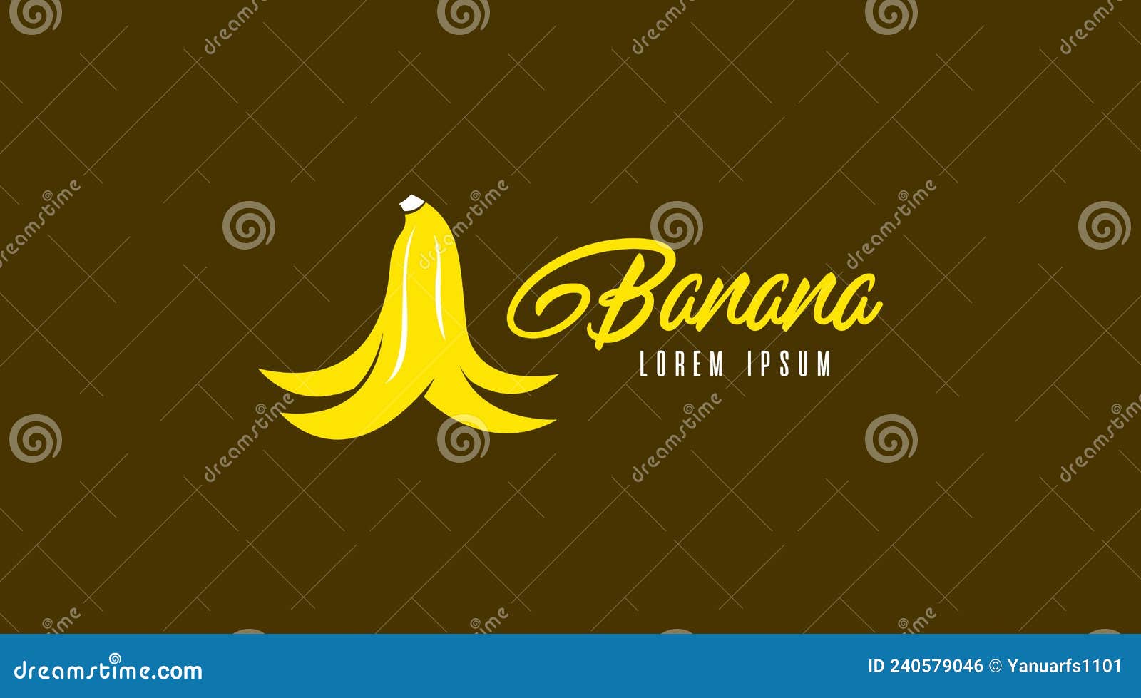 banana fruit logo  concept template 