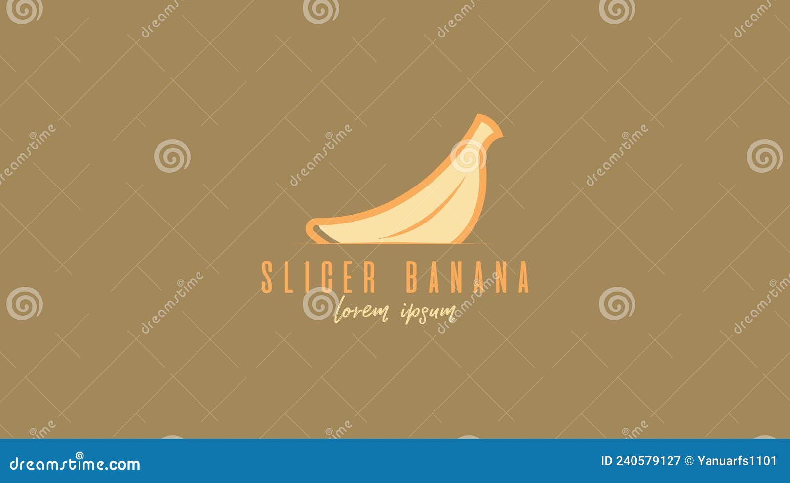 banana fruit logo  concept template 