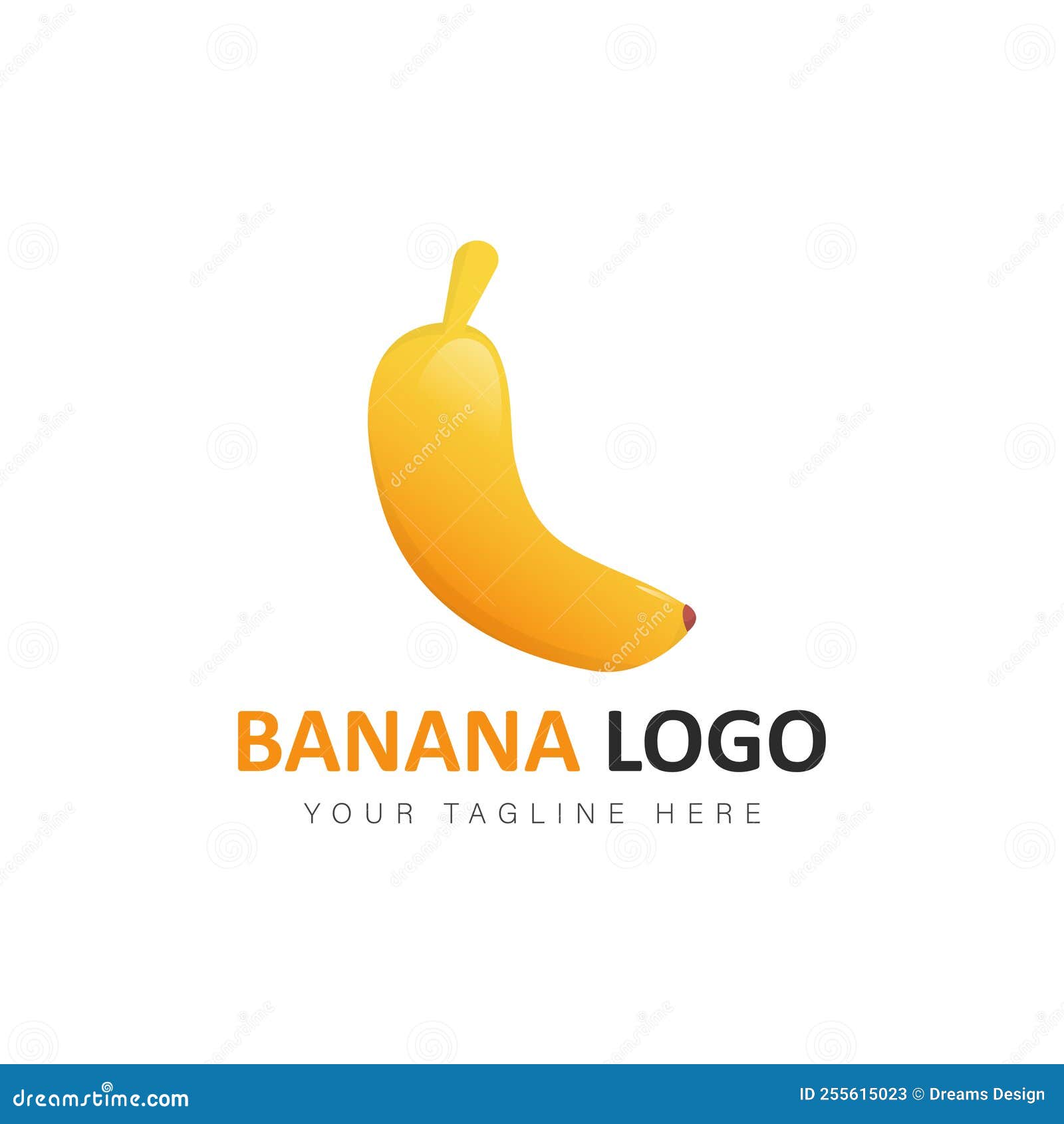 Banana Logo Gradient Design Illustration Stock Vector Illustration of