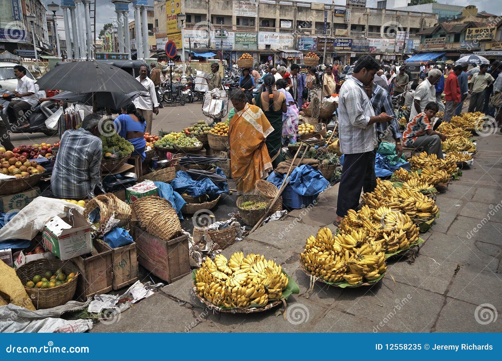 Banana Market editorial image. Image of south, indian 12558235