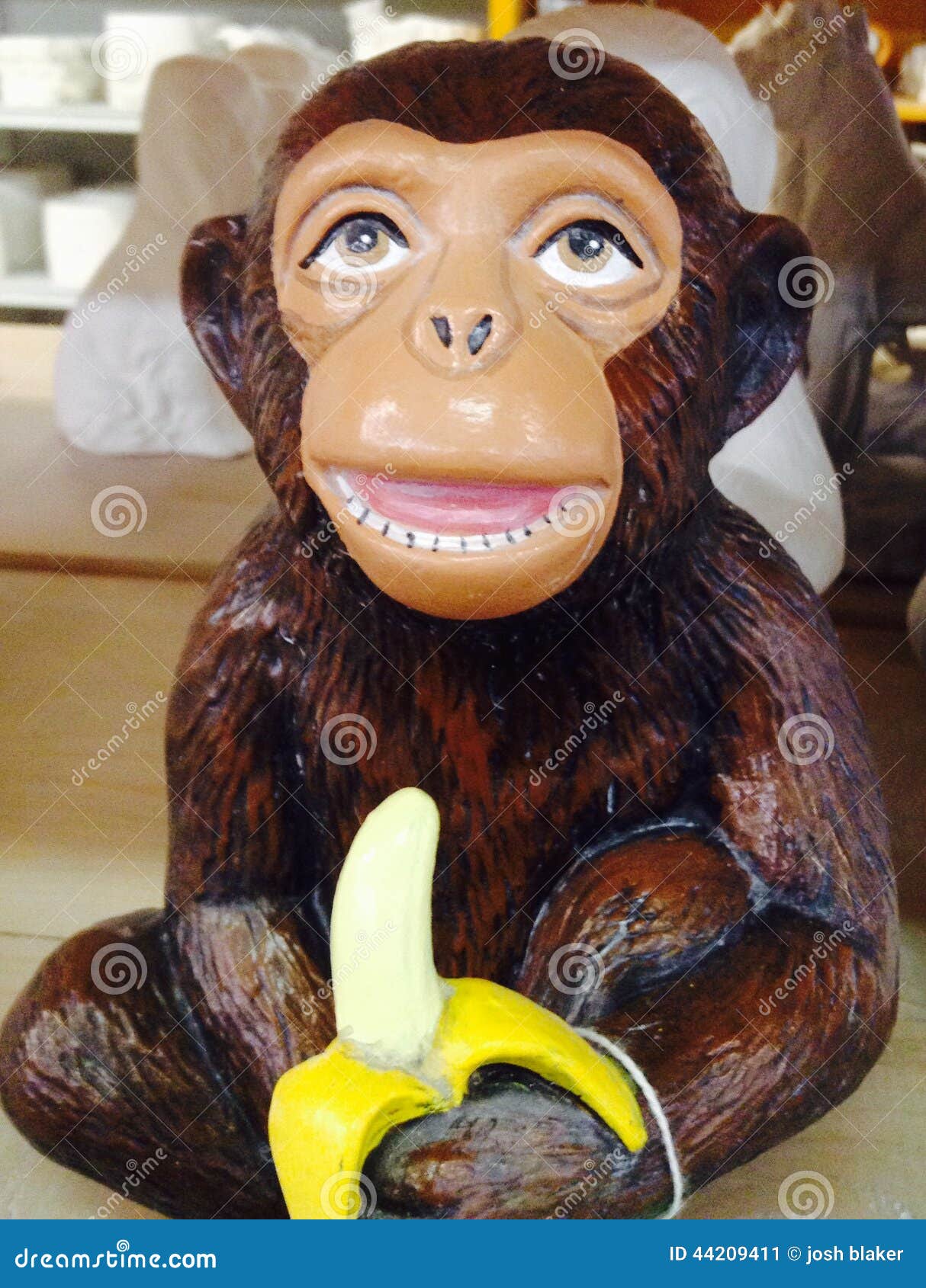 Banana monkey stock image. Image of animal, bananas, wild 44209411