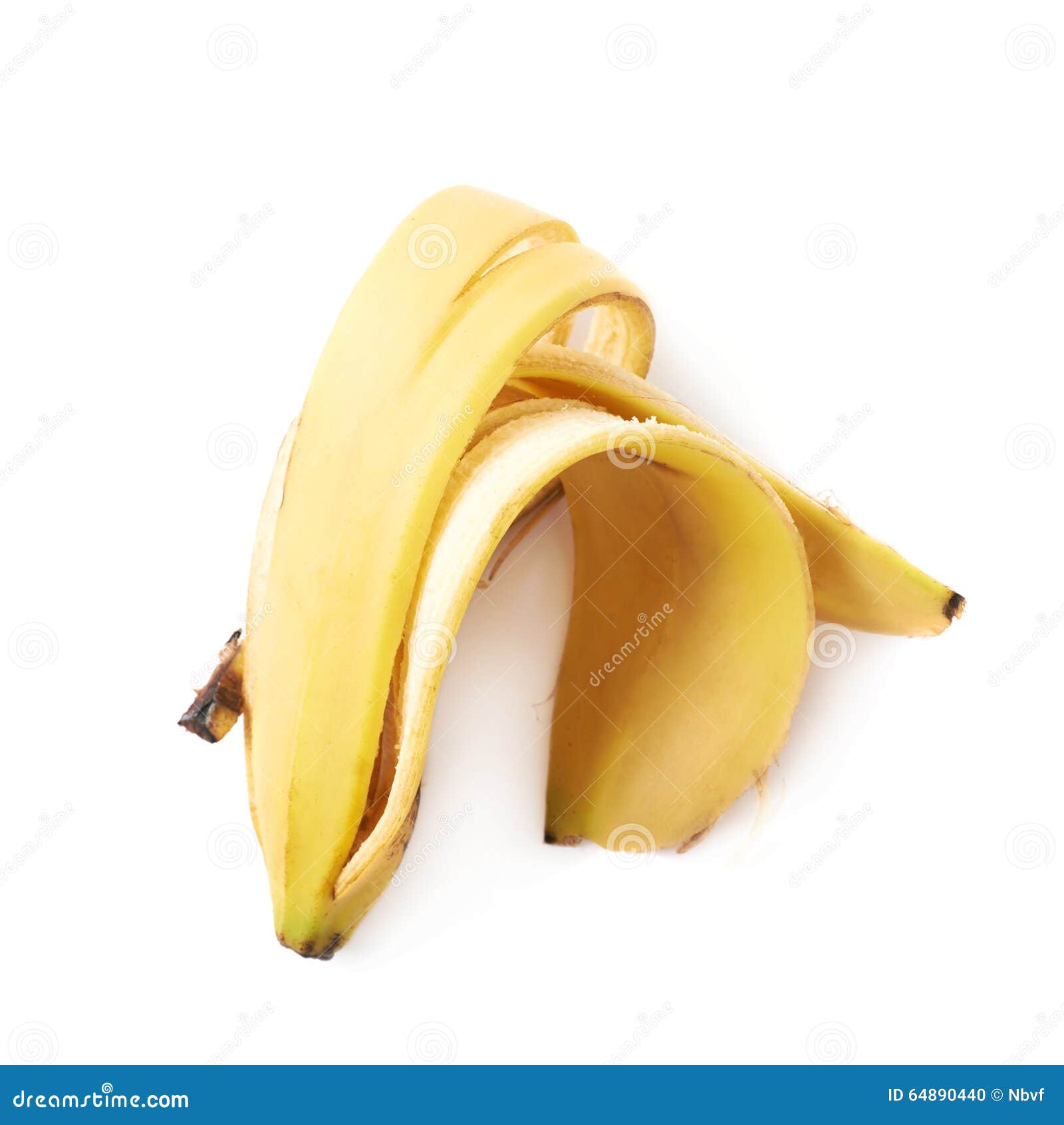 Banana peel skin isolated stock photo. Image of ideas 64890440