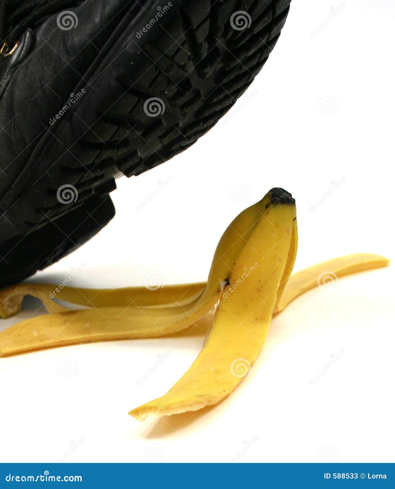 Banana Peel Slipping Stock Photos - Image: 588533