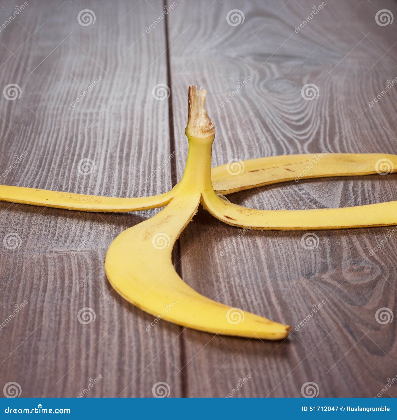 Banana Peel on the Wooden Table Stock Image Image of fresh, rind