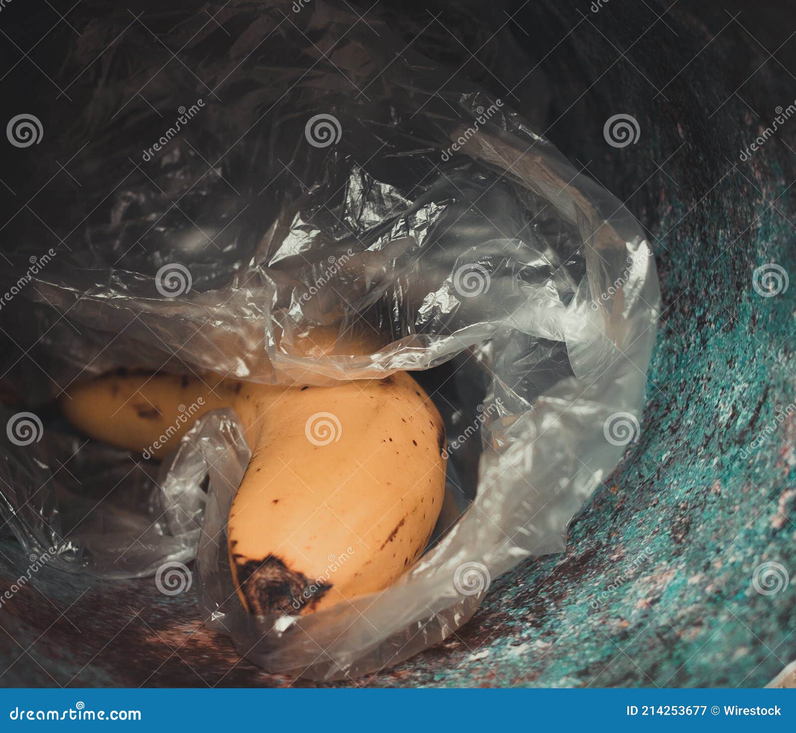 Banana in a Plastic Bag (for Fast Ripening) Stock Image Image of diet