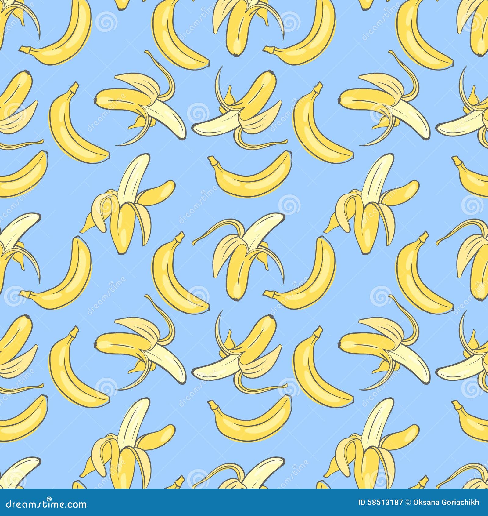 Banana stock illustration. Illustration of fabric - 58513187
