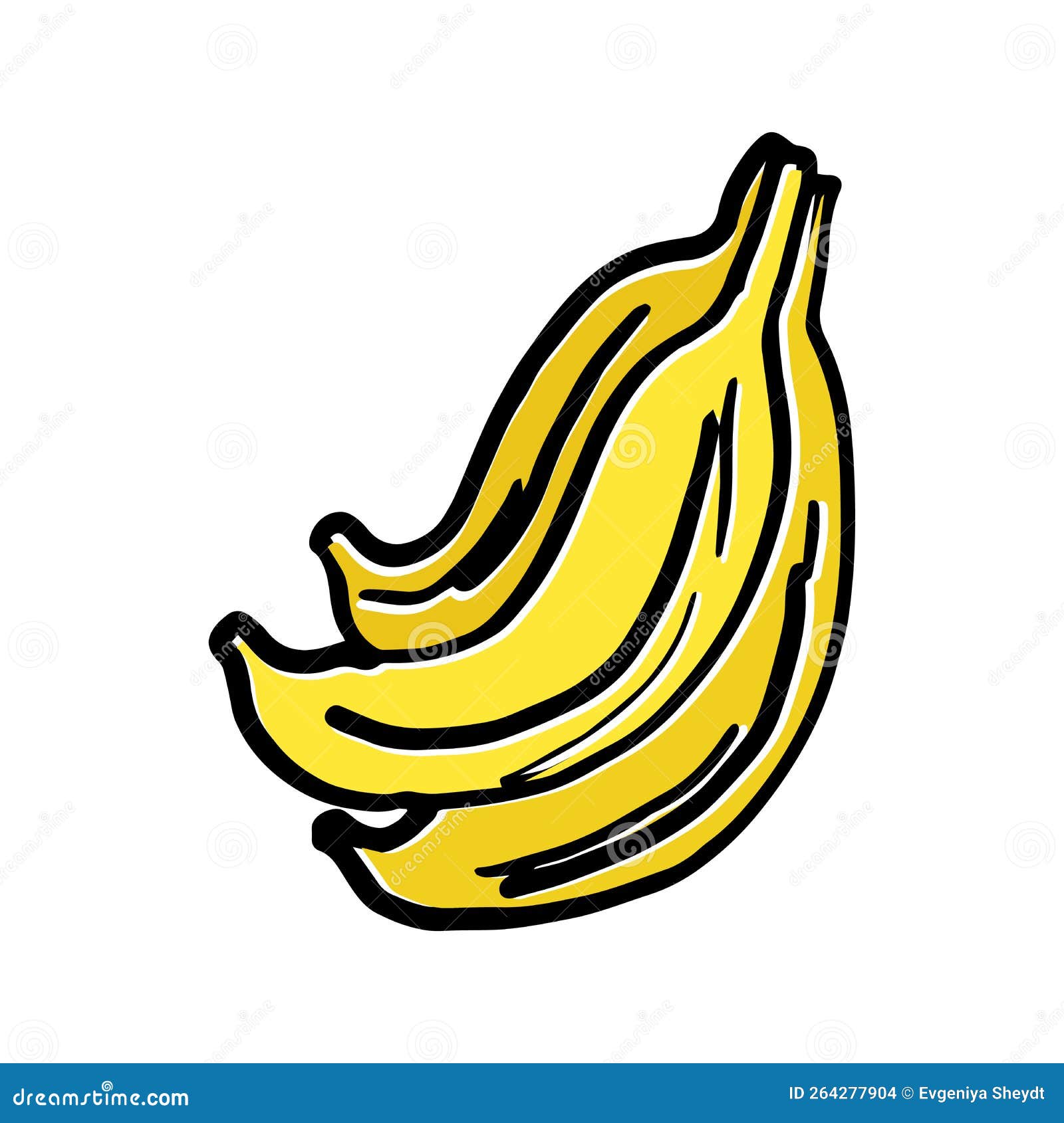 Adesivo Desenho de rabo de banana