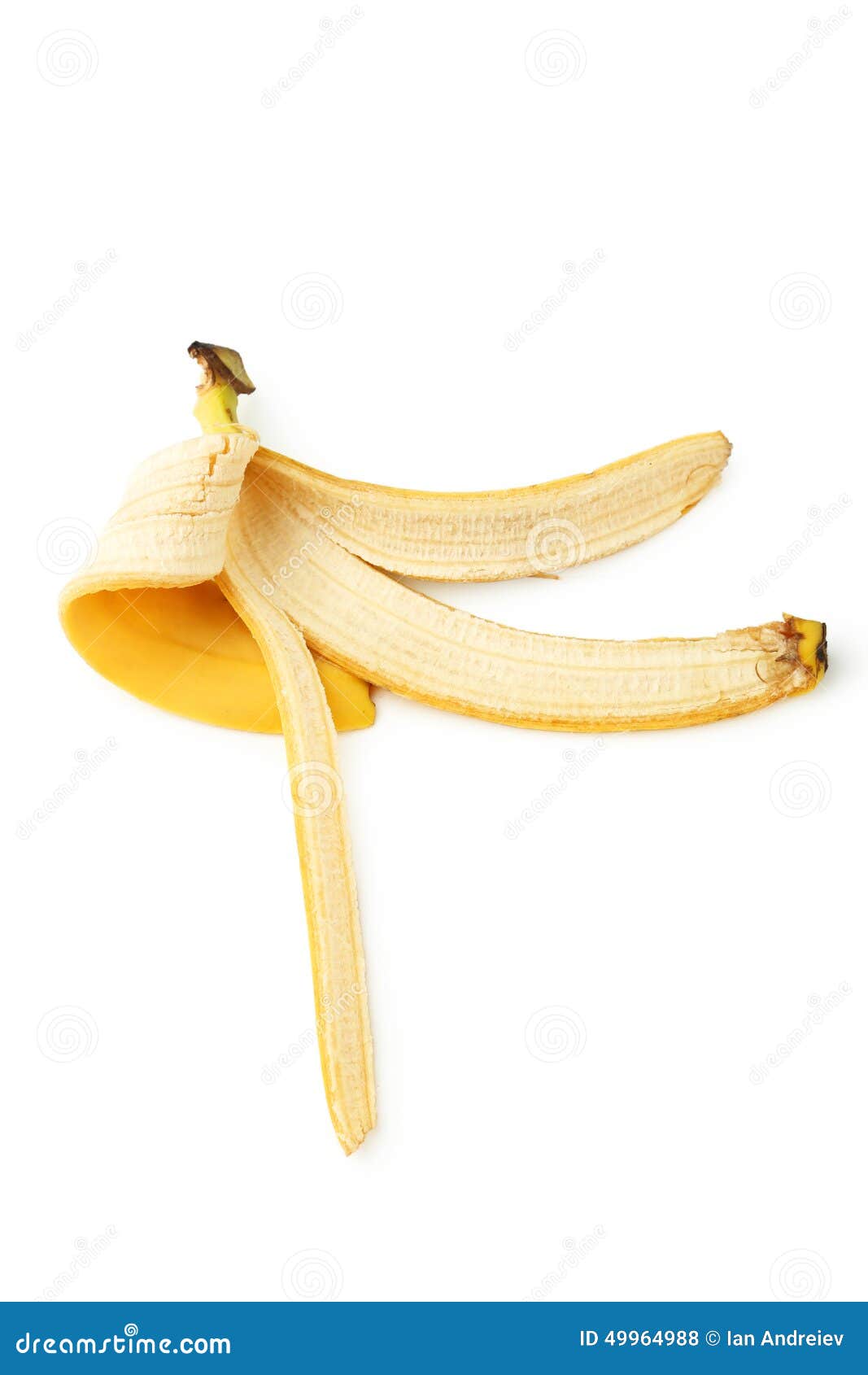 Banana Skin Isolated on White Stock Photo Image of diet, peel 49964988