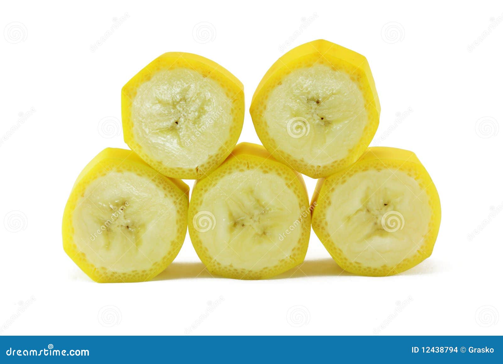 Banana slices stock photo. Image of graphic, health, photograph 12438794