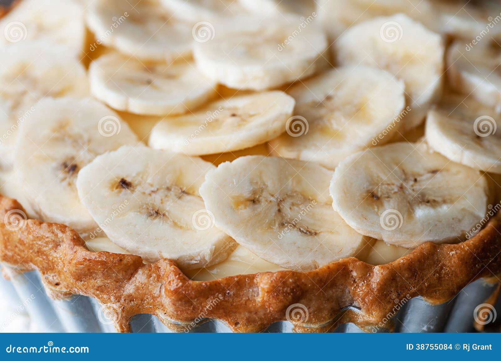 Banana Tart stock photo. Image of fresh, delicious, silver 38755084