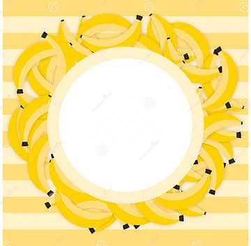 Bananas Frame Illustration - Tropical Theme Stock Illustration ...