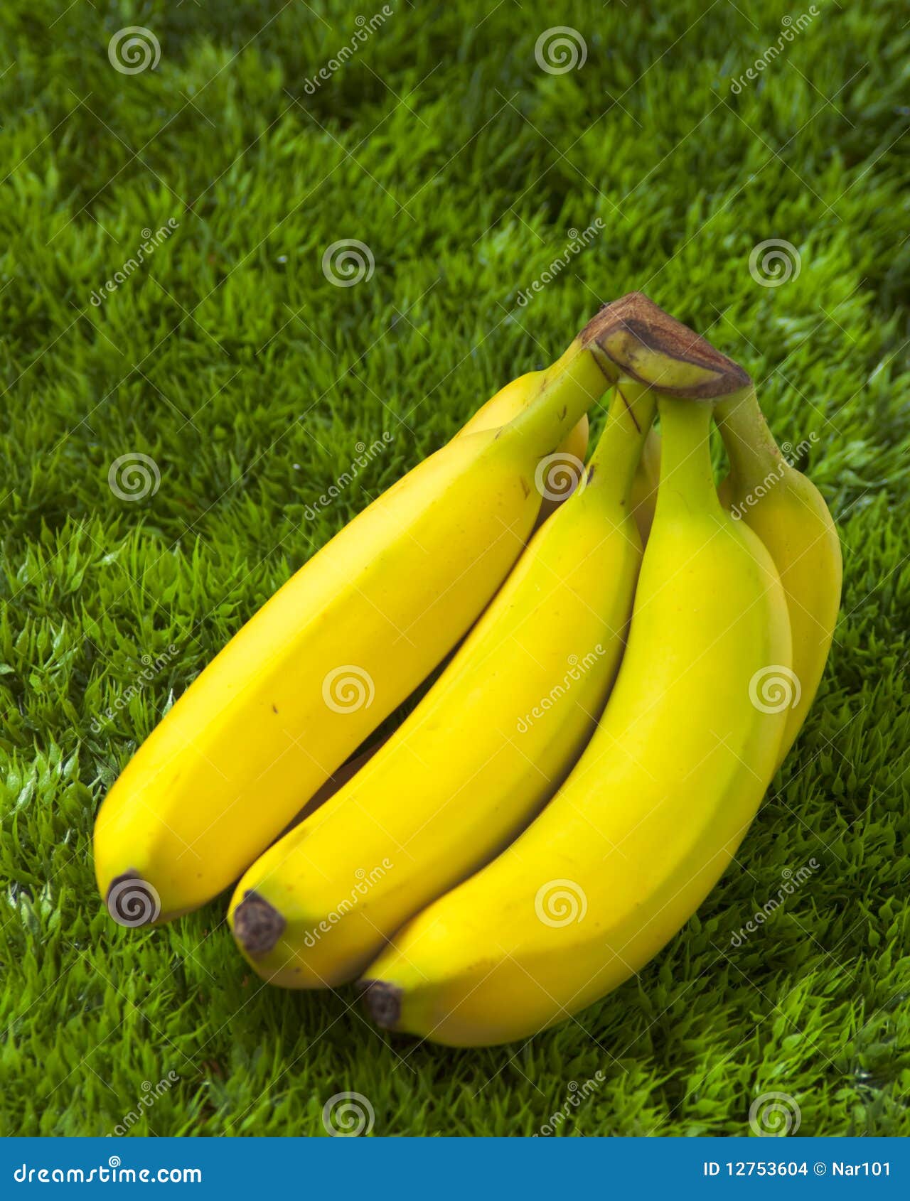 Bananas on the Grass stock photo. Image of food, diet 12753604