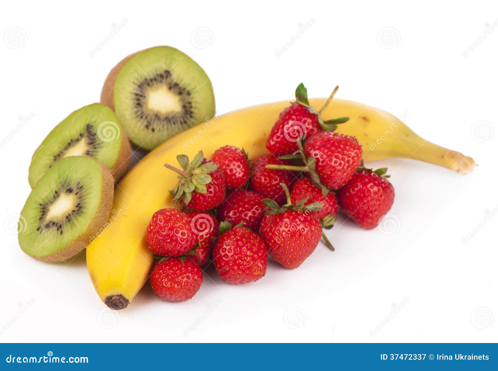 Bananas, Kiwi and Strawberry Stock Image Image of nature, fruit 37472337