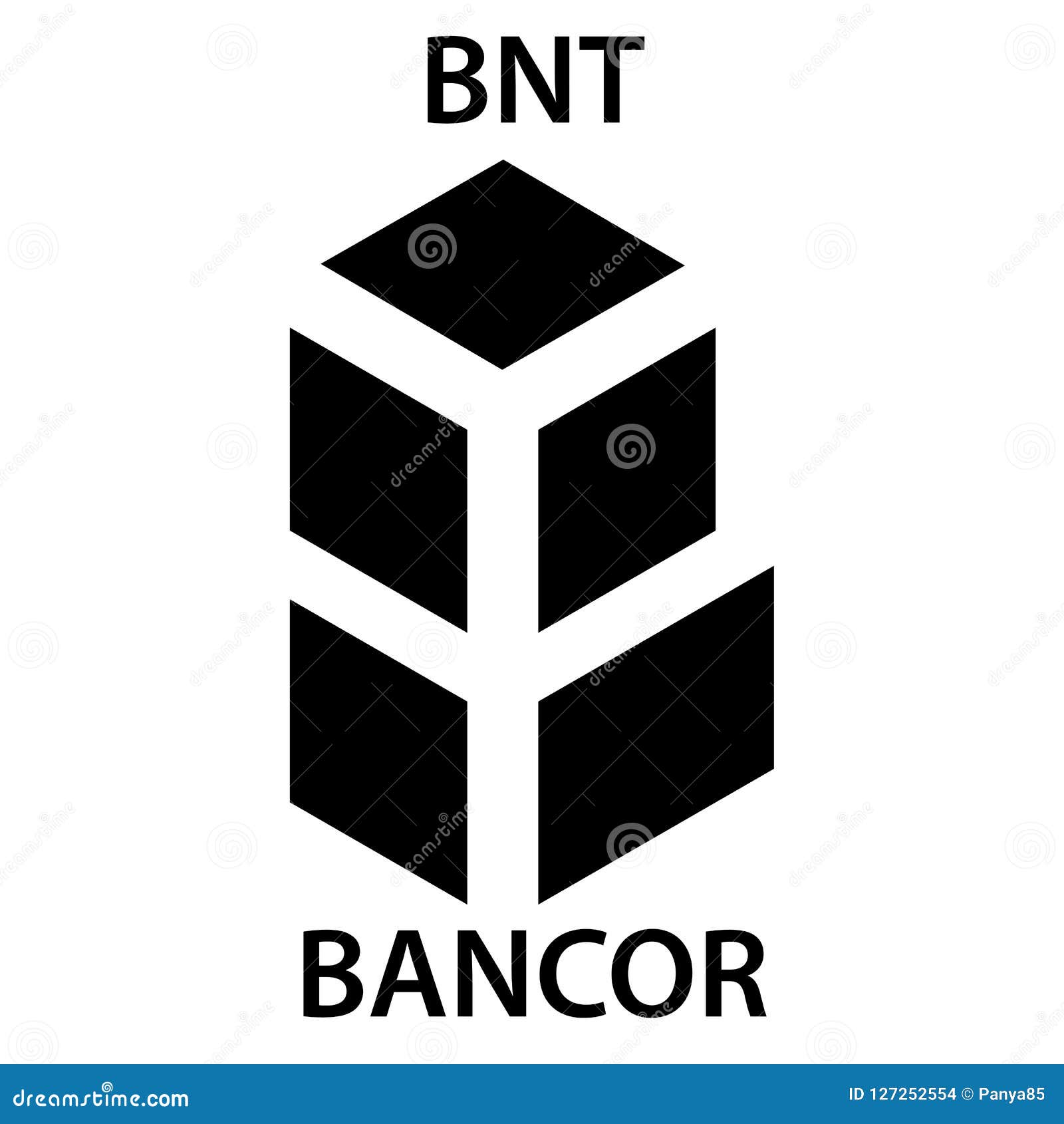 Bancor Coin Cryptocurrency Blockchain Icon. Virtual ...