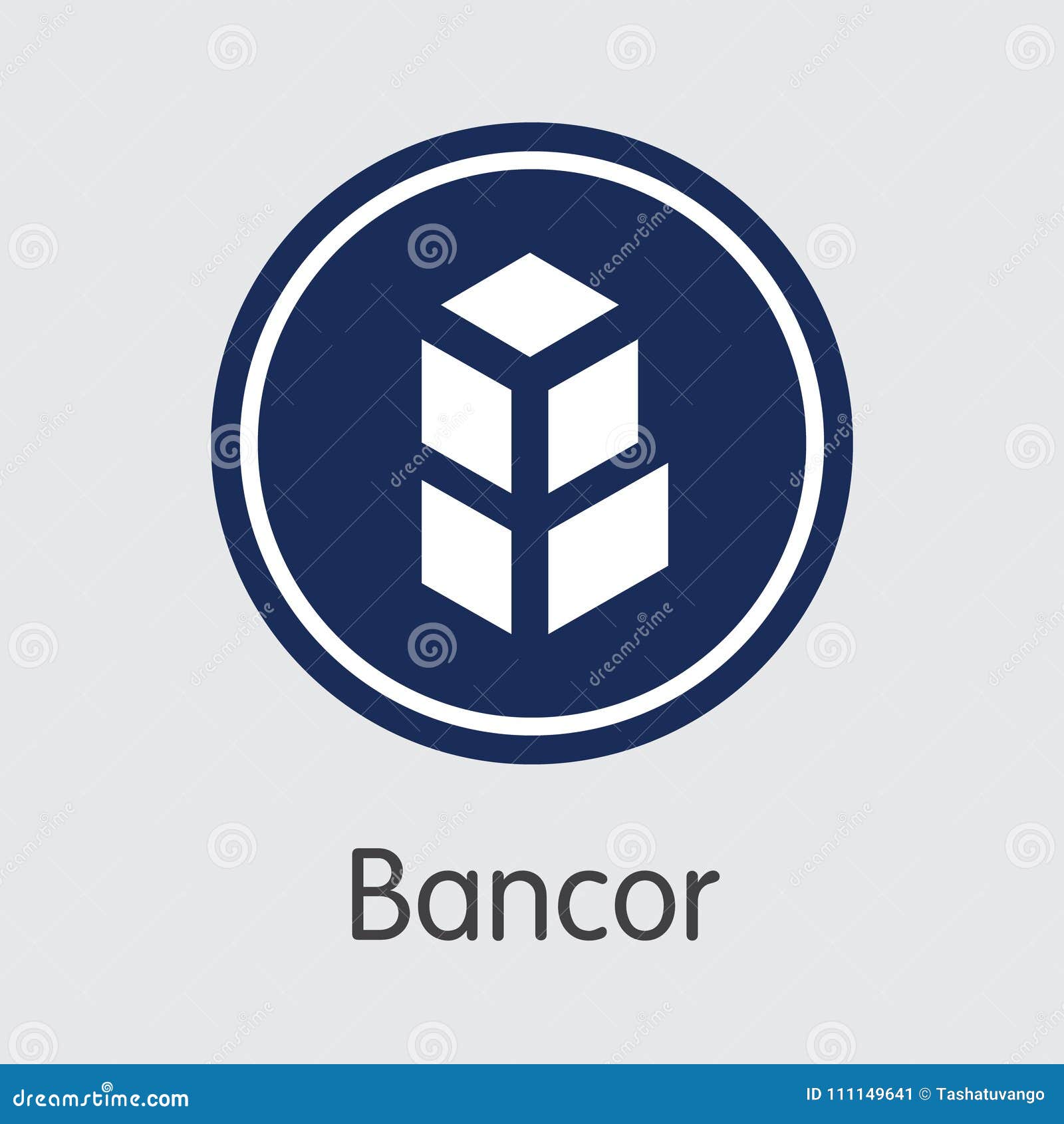 Bancor Digital Currency - Vector Element. Stock Vector - Illustration of  economy, chain: 111149641