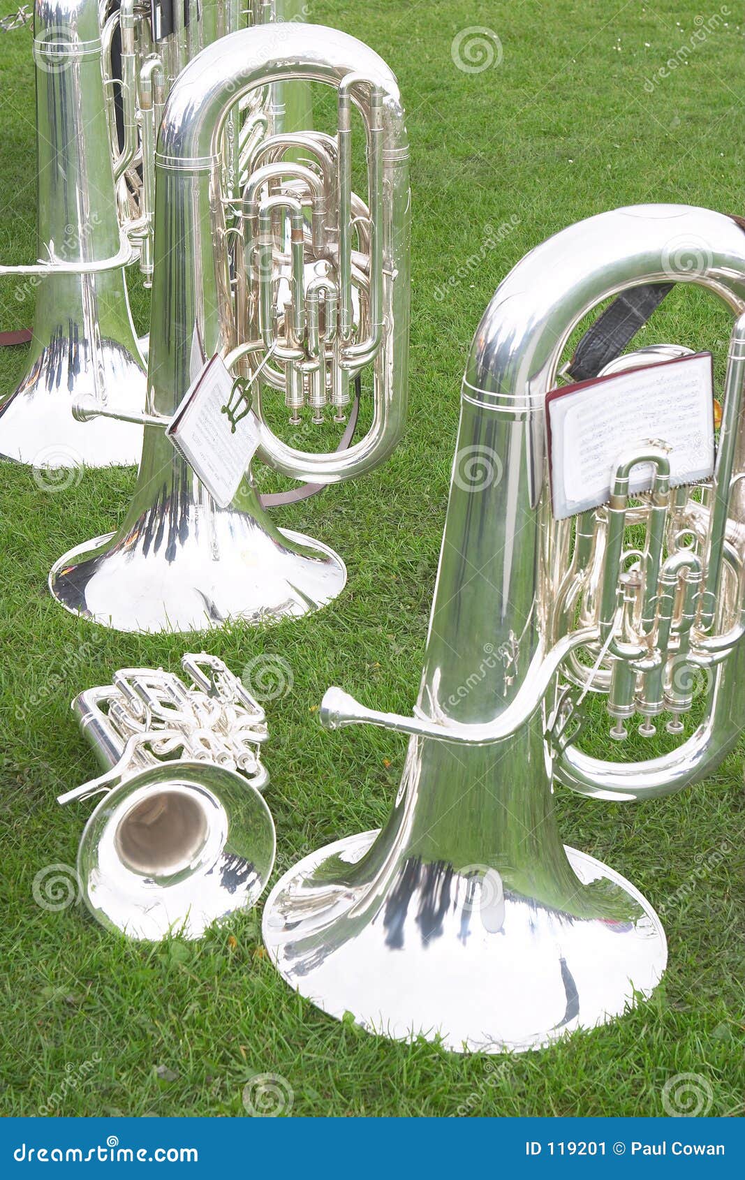 Band instruments 1 stock image. Image of band, tuba, silver 119201