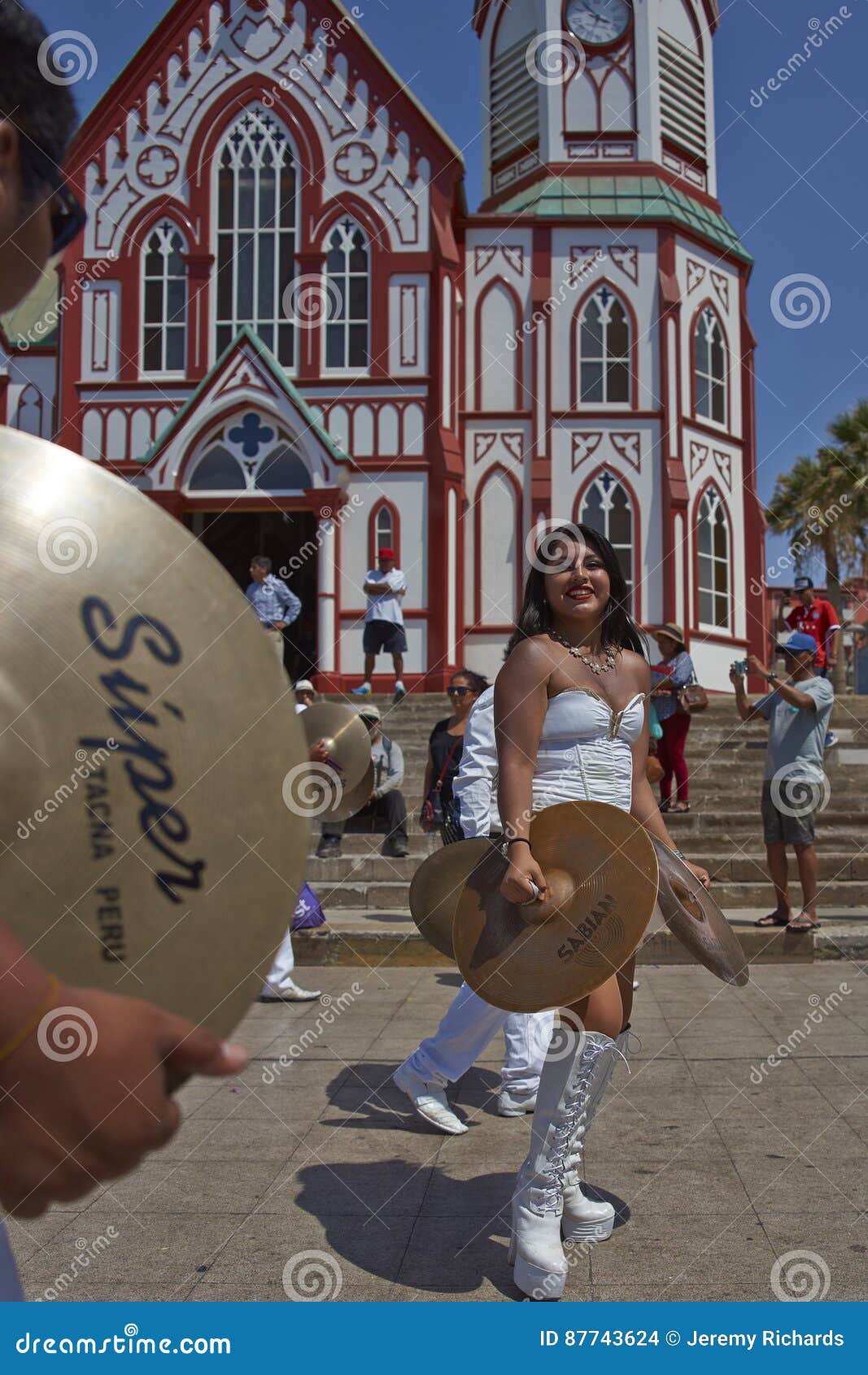 Band of a Morenada Dance Group in Arica, Chile Editorial Stock Image ...