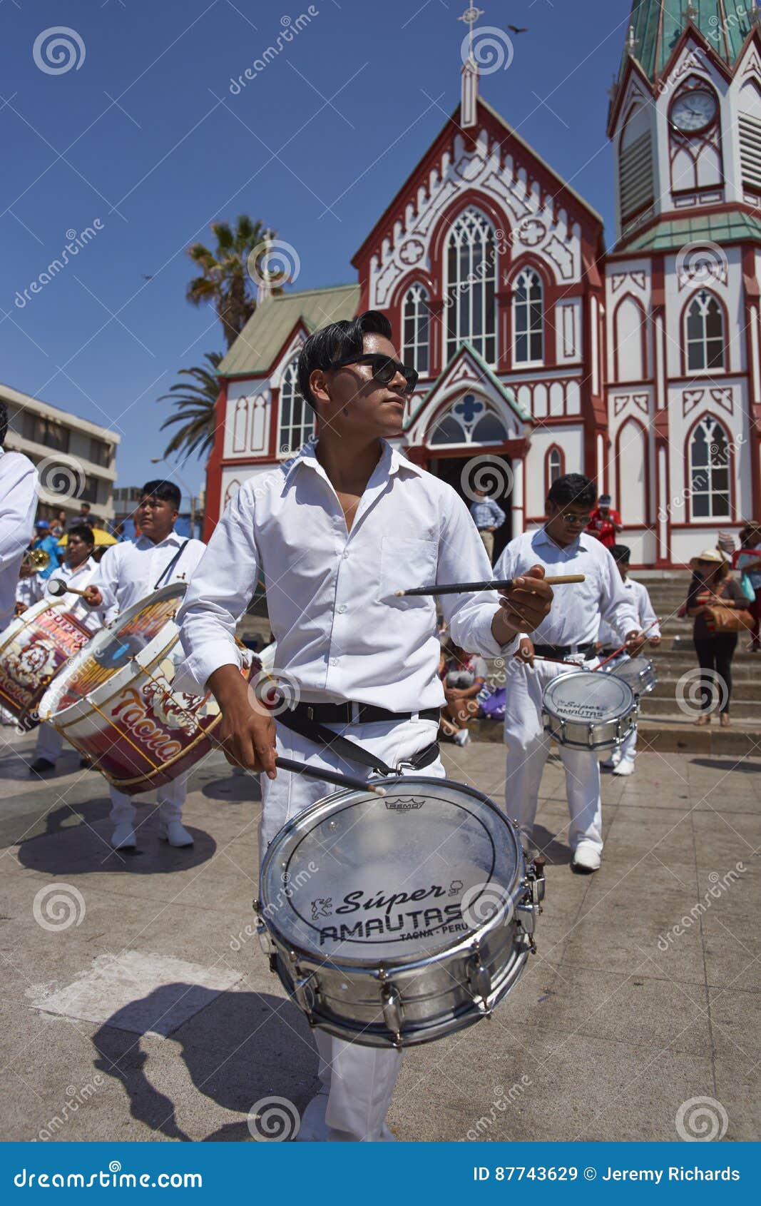 Band of a Morenada Dance Group in Arica, Chile Editorial Stock Image ...