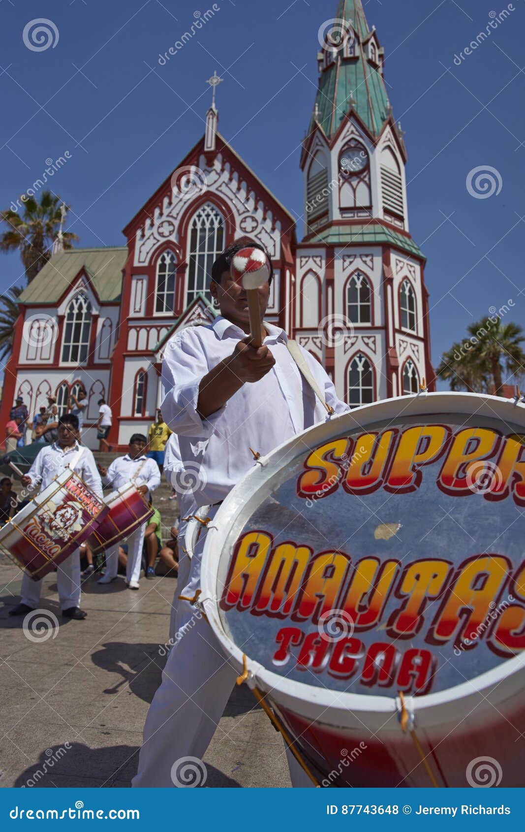 Band of a Morenada Dance Group in Arica, Chile Editorial Stock Photo ...