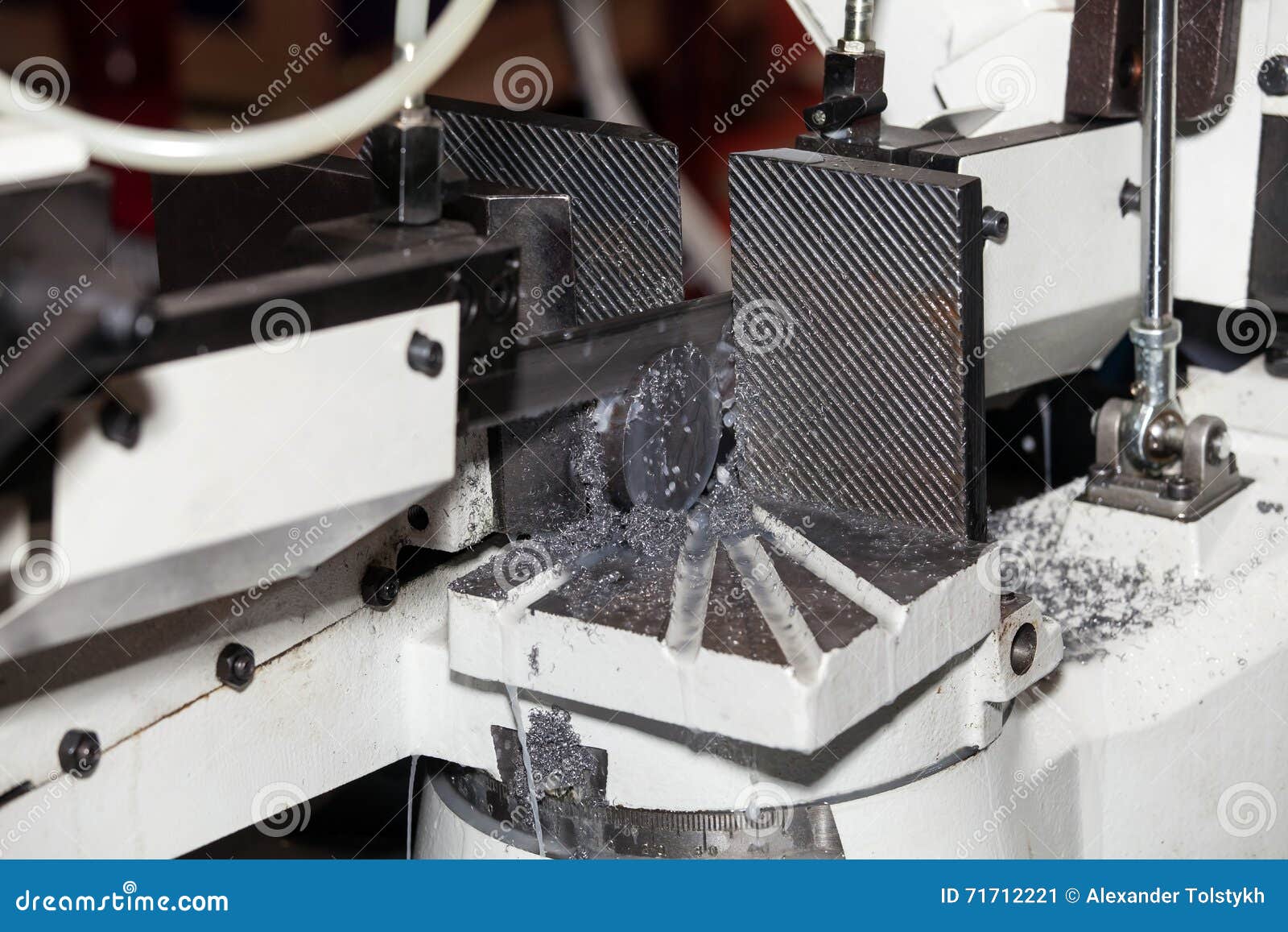 Band Saws Horizontal Automatic Cutting Range Machine Stock Image