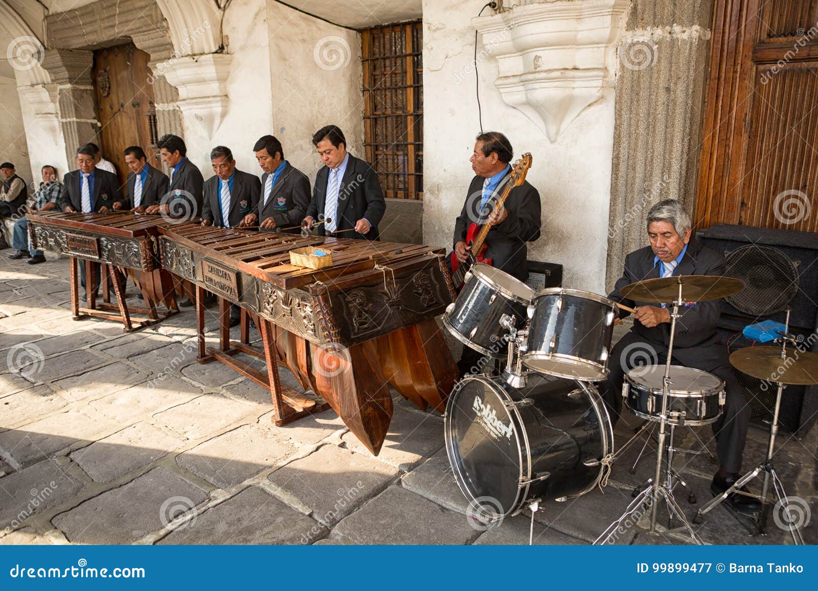Banda Del Marimba En Guatemala Fotografía editorial Imagen de