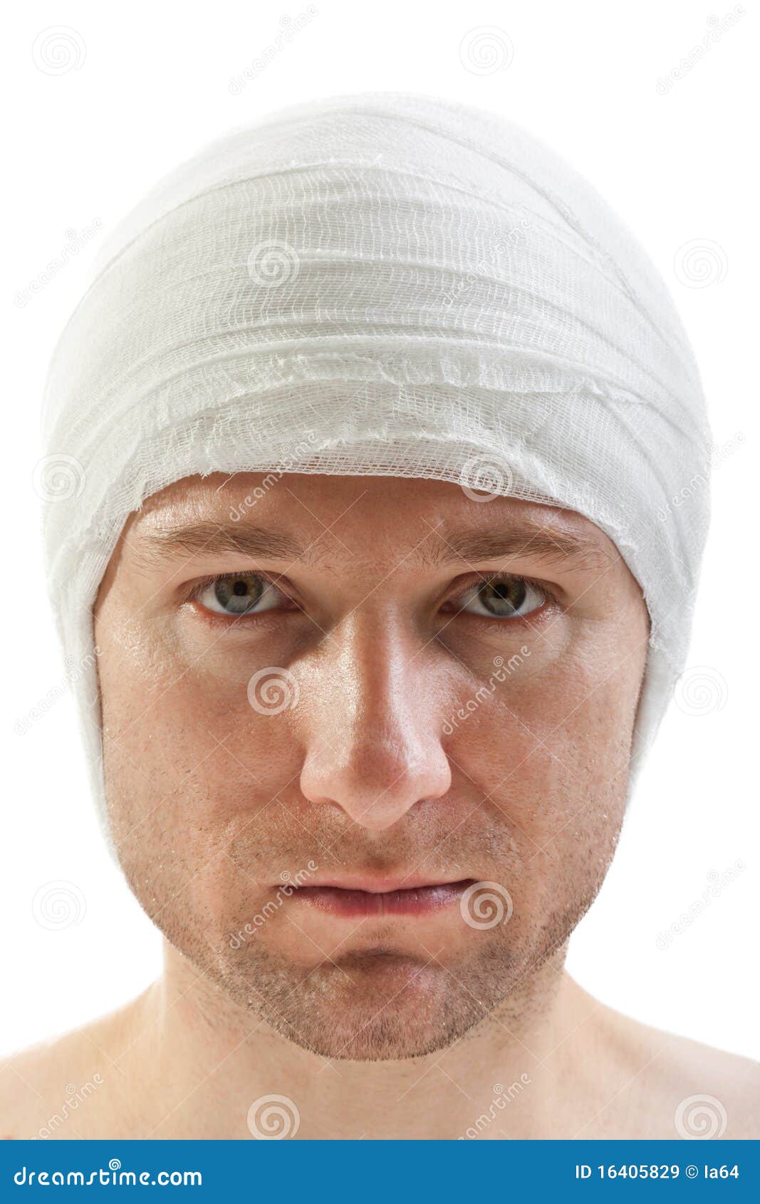 Bandage Sur La Tête De Blessure Image stock Image du accident crâne