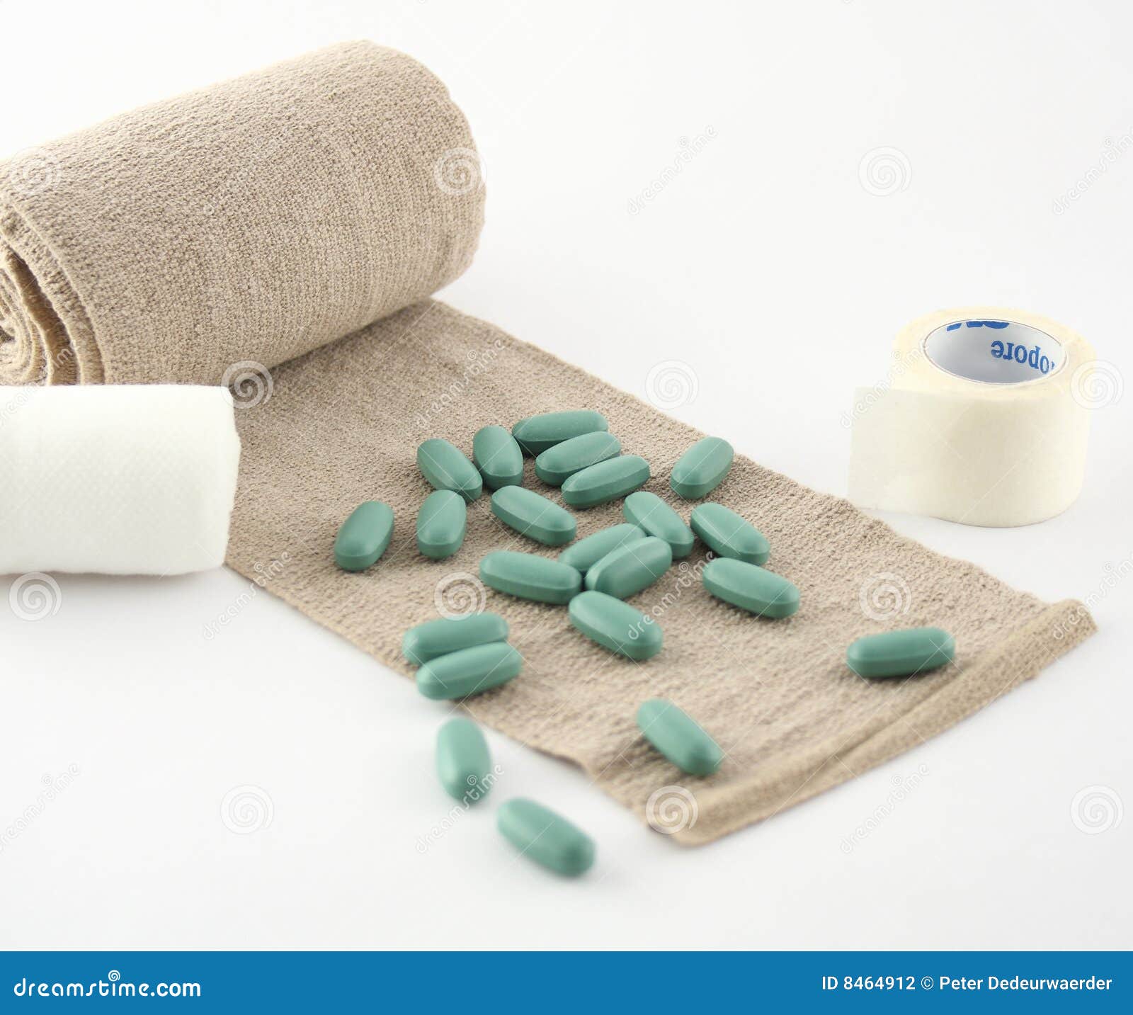 Bandage, Tape and Painkillers Stock Photo Image of fracture, nurse