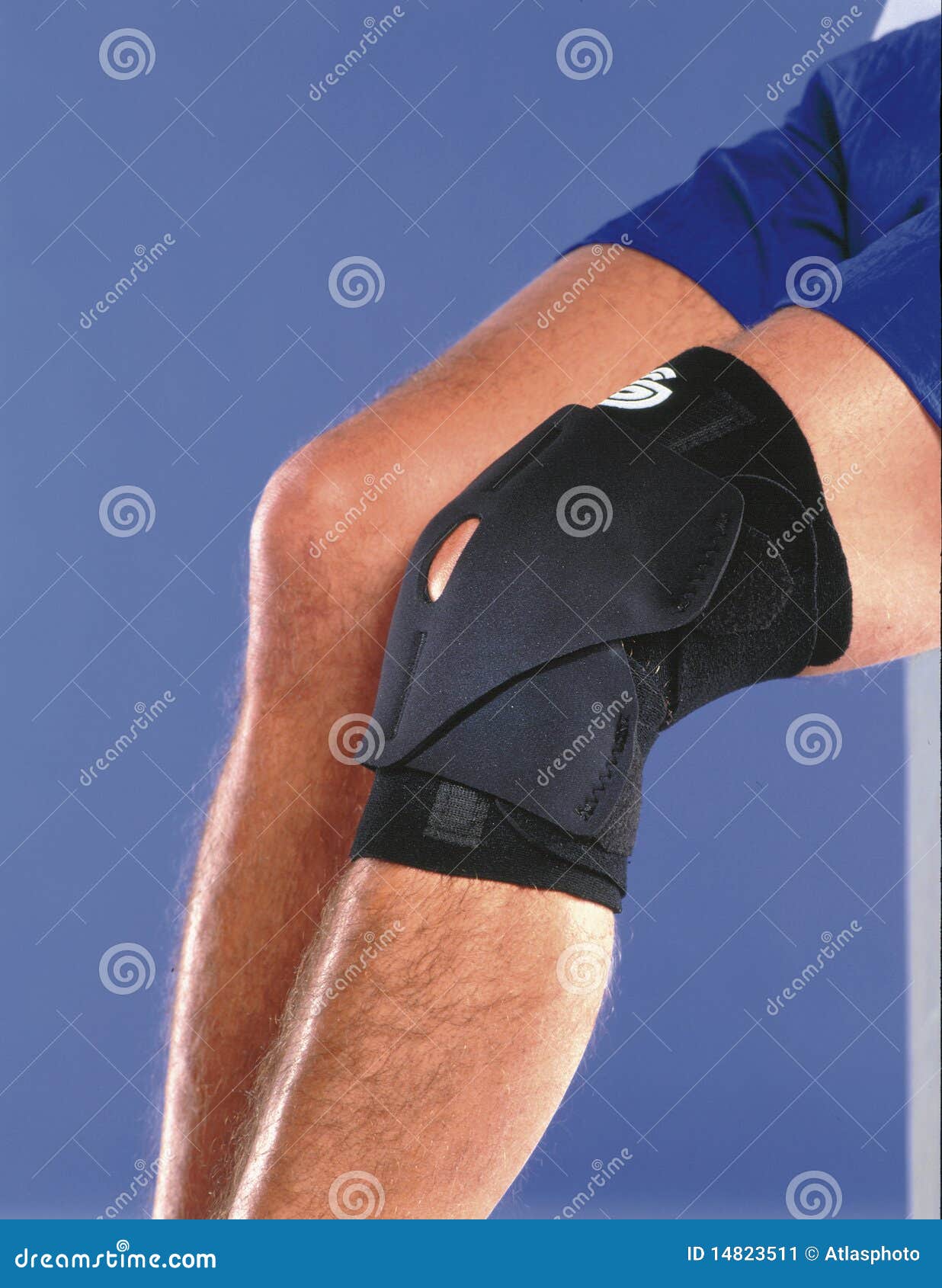 Bandage wrapped knee stock image. Image of sock, injury 14823511
