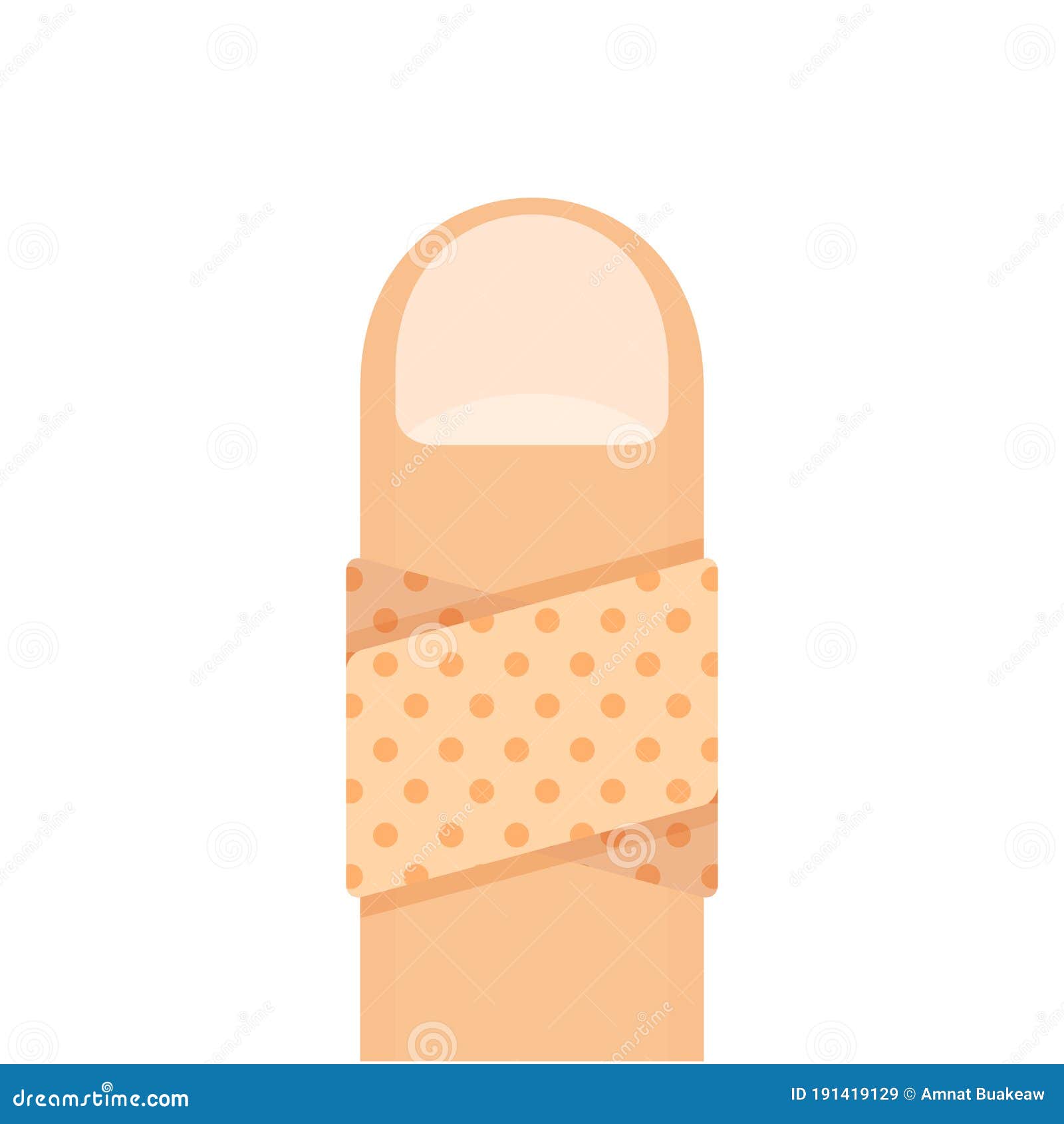 Bandaged at Finger Isolated on White, Plaster Plastered on Fingers  Healthcare Accident Concept, Cartoon Clip Art Bandage Finger, Stock Vector  - Illustration of heal, finger: 191419129