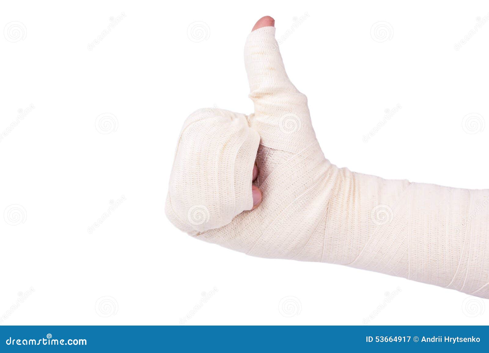 Bandaged hand stock image. Image of wound, bone, white 53664917