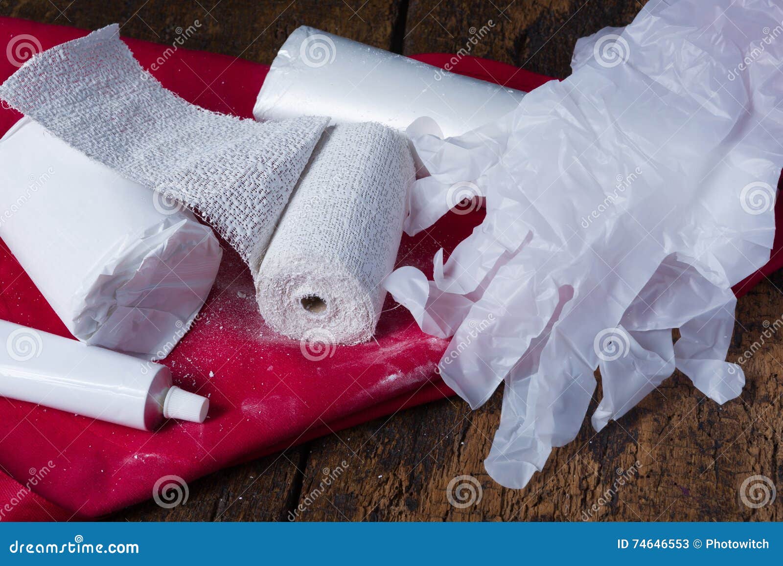 Bandages for a Pregnancy Belly Cast Stock Image Image of pregnancy