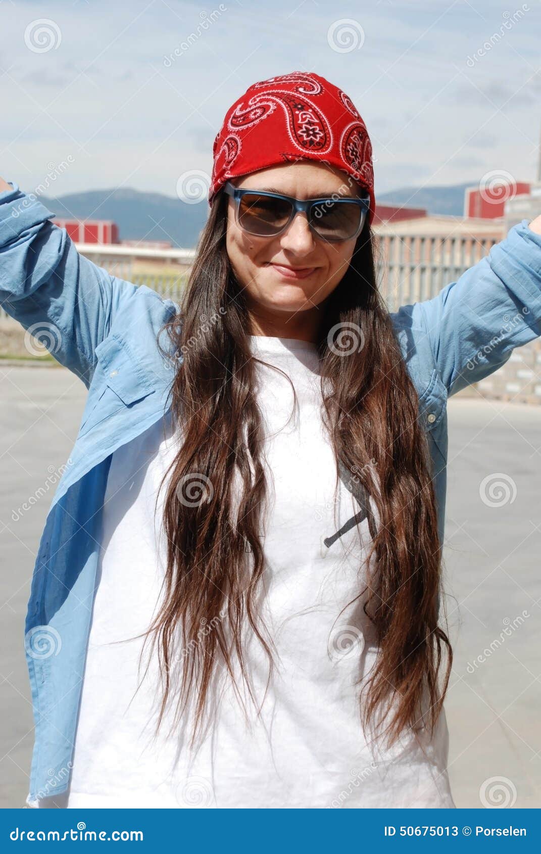 Bandana stock image. Image of beautiful, lady, flame 50675013