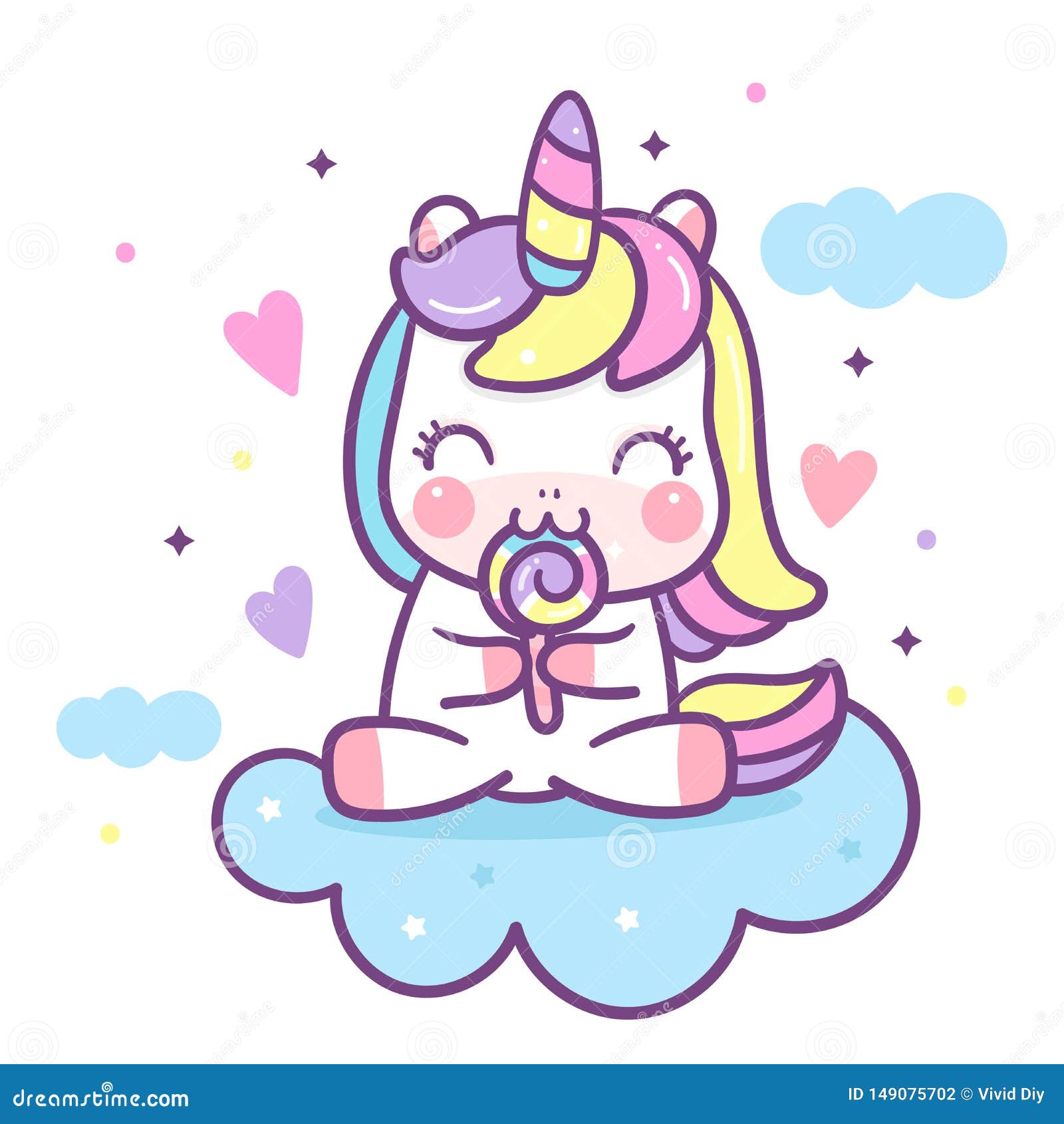 Bande Dessinée Mignonne De Poney De Kawaii De Joyeux Anniversaire De