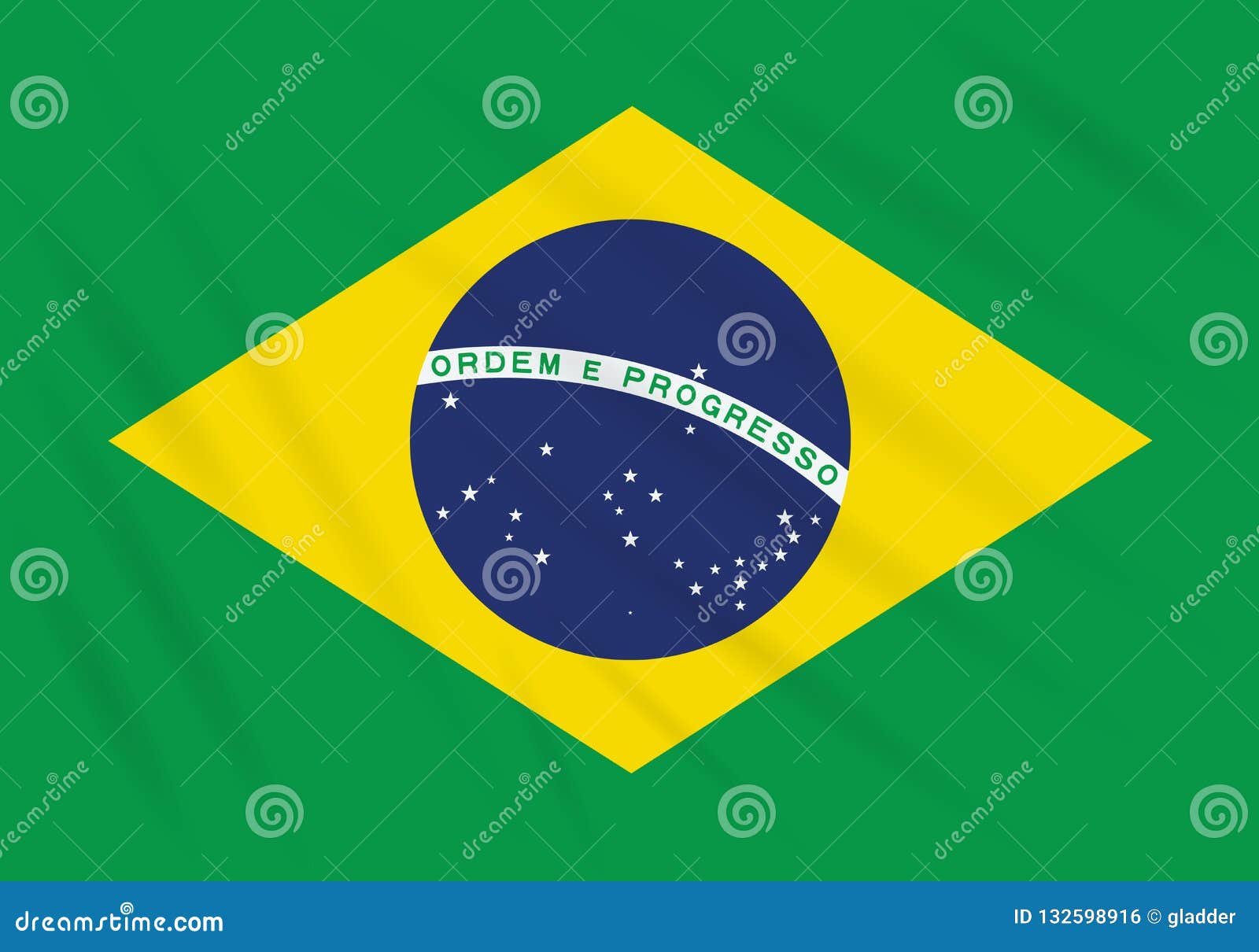 Bandeira do Brasil Oficial Seleção Copa do Mundo em Cetim