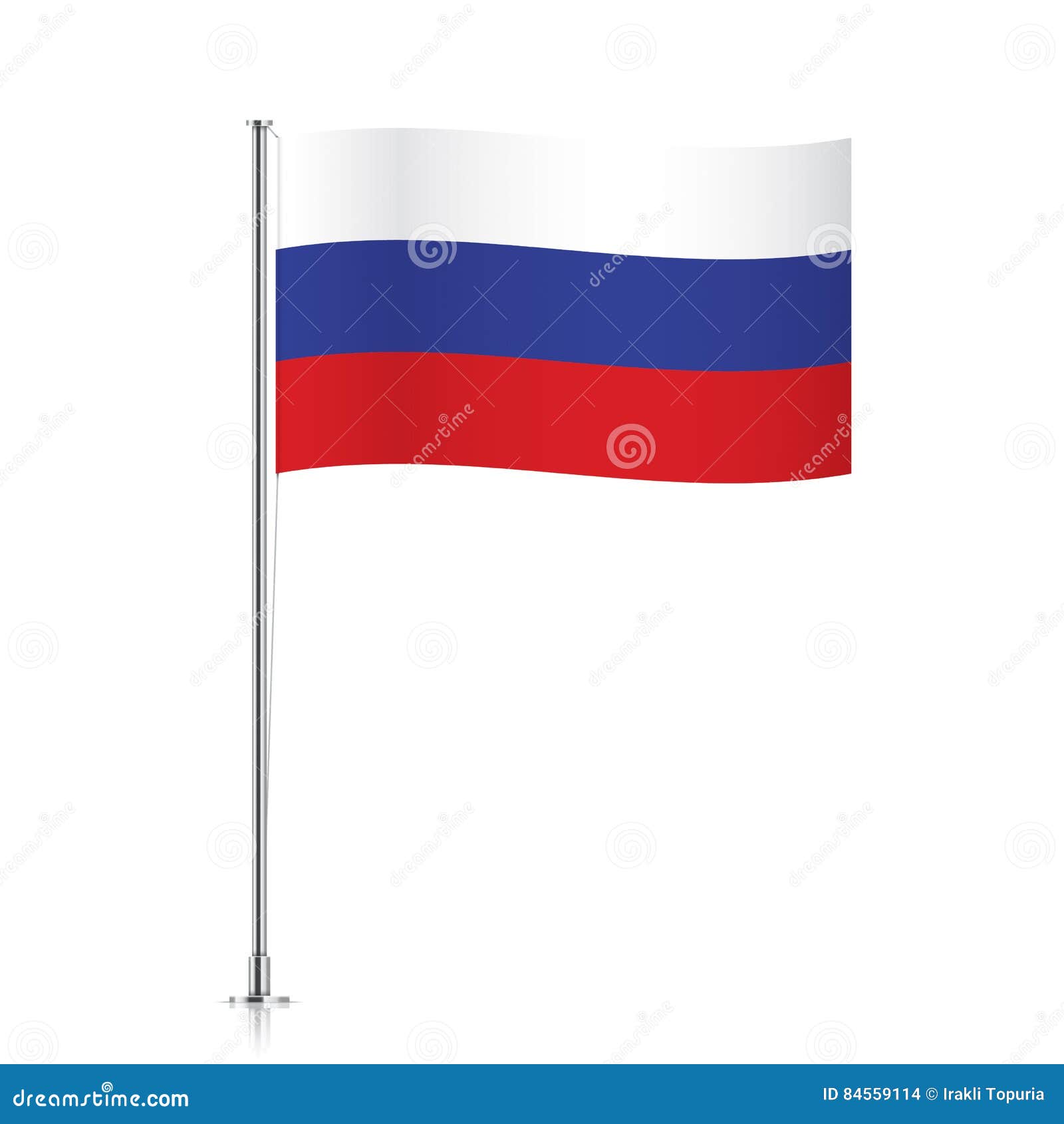 Rússia Oficialmente Federação Russa Bandeira Acenando Fundo