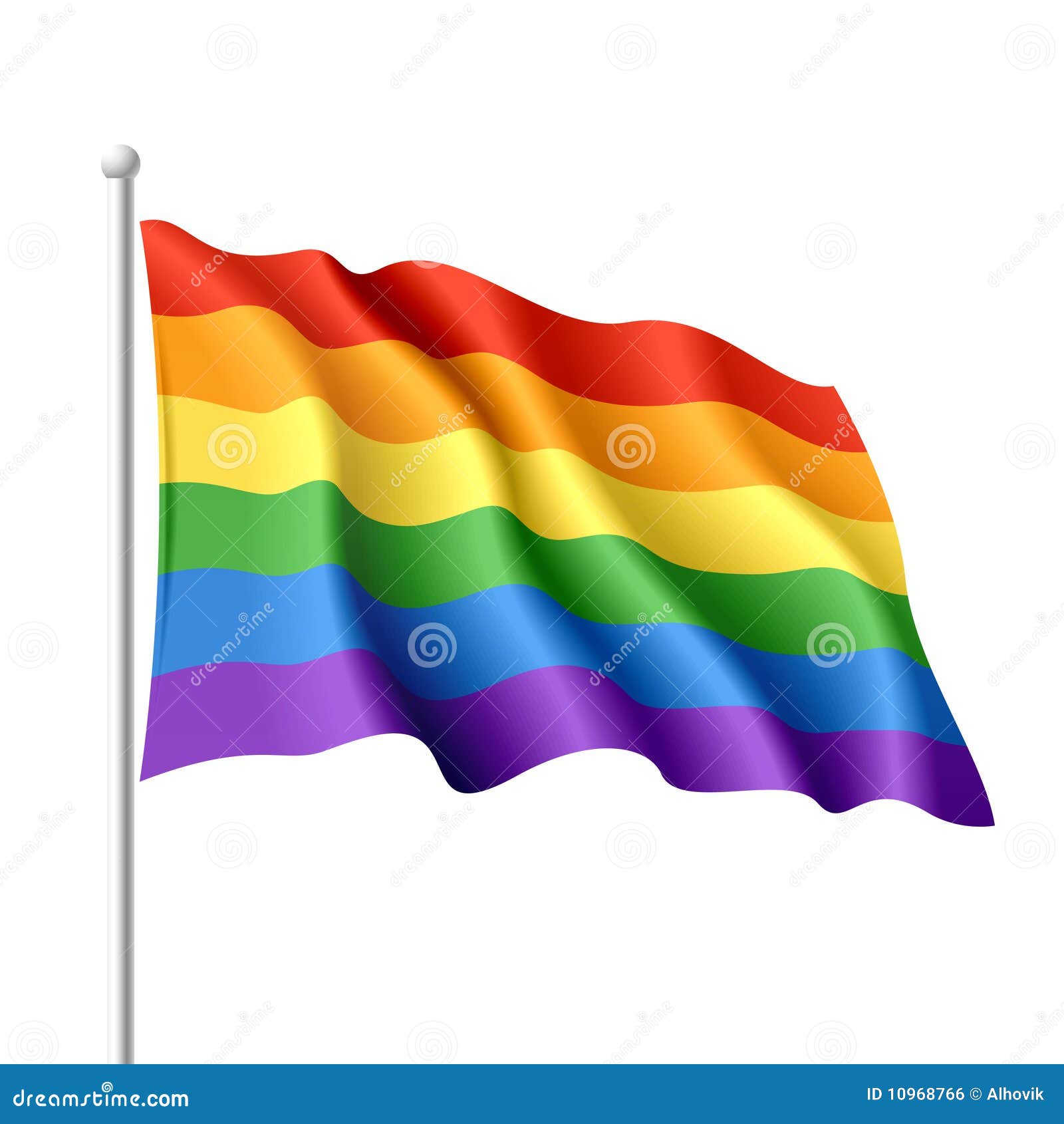 Bandeira do arco-íris ilustração do vetor. Ilustração de alternativa -  10968766, image size:1600x1690