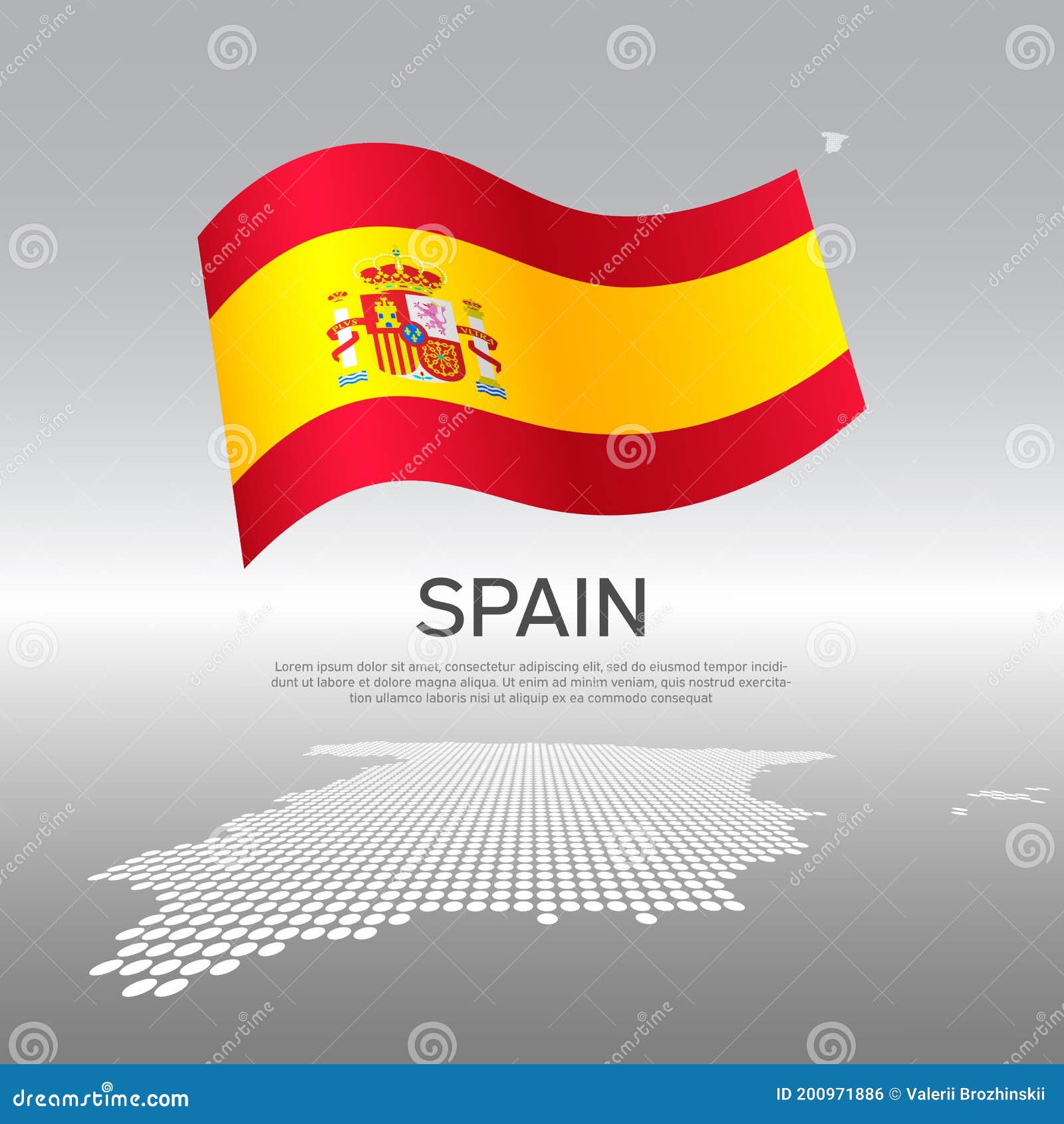 Poster Mapa da Espanha