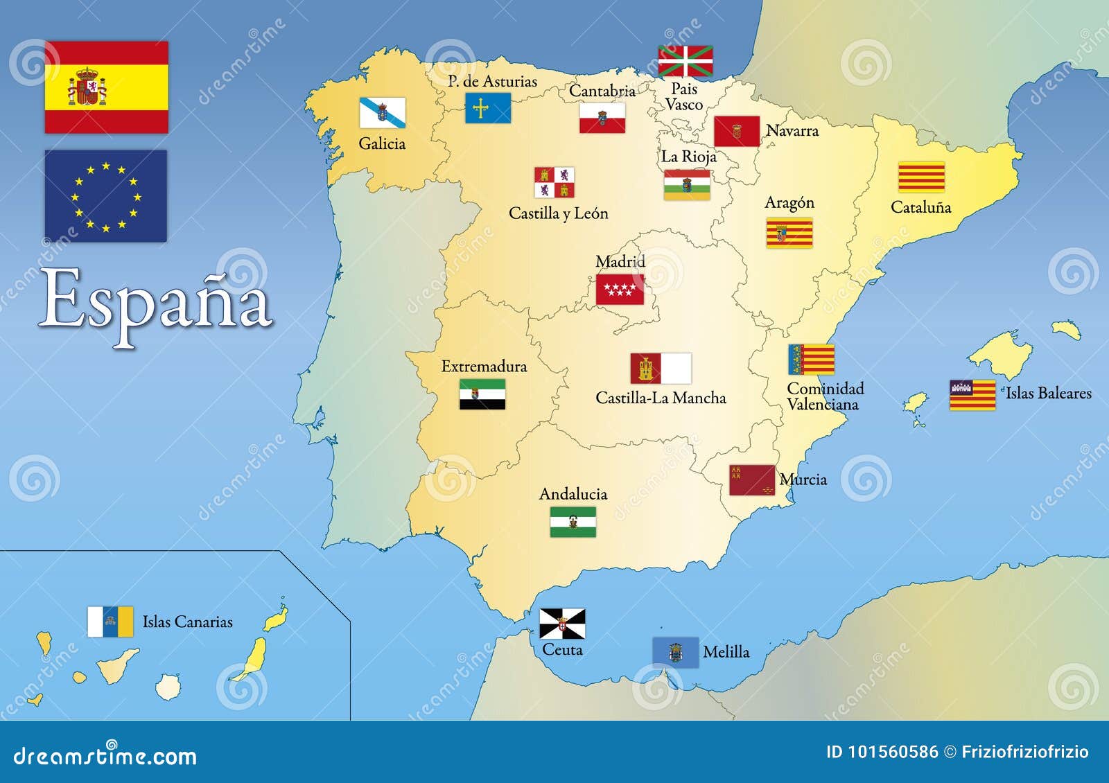 Espanha: dados gerais, cidades, mapa e bandeira - Toda Matéria