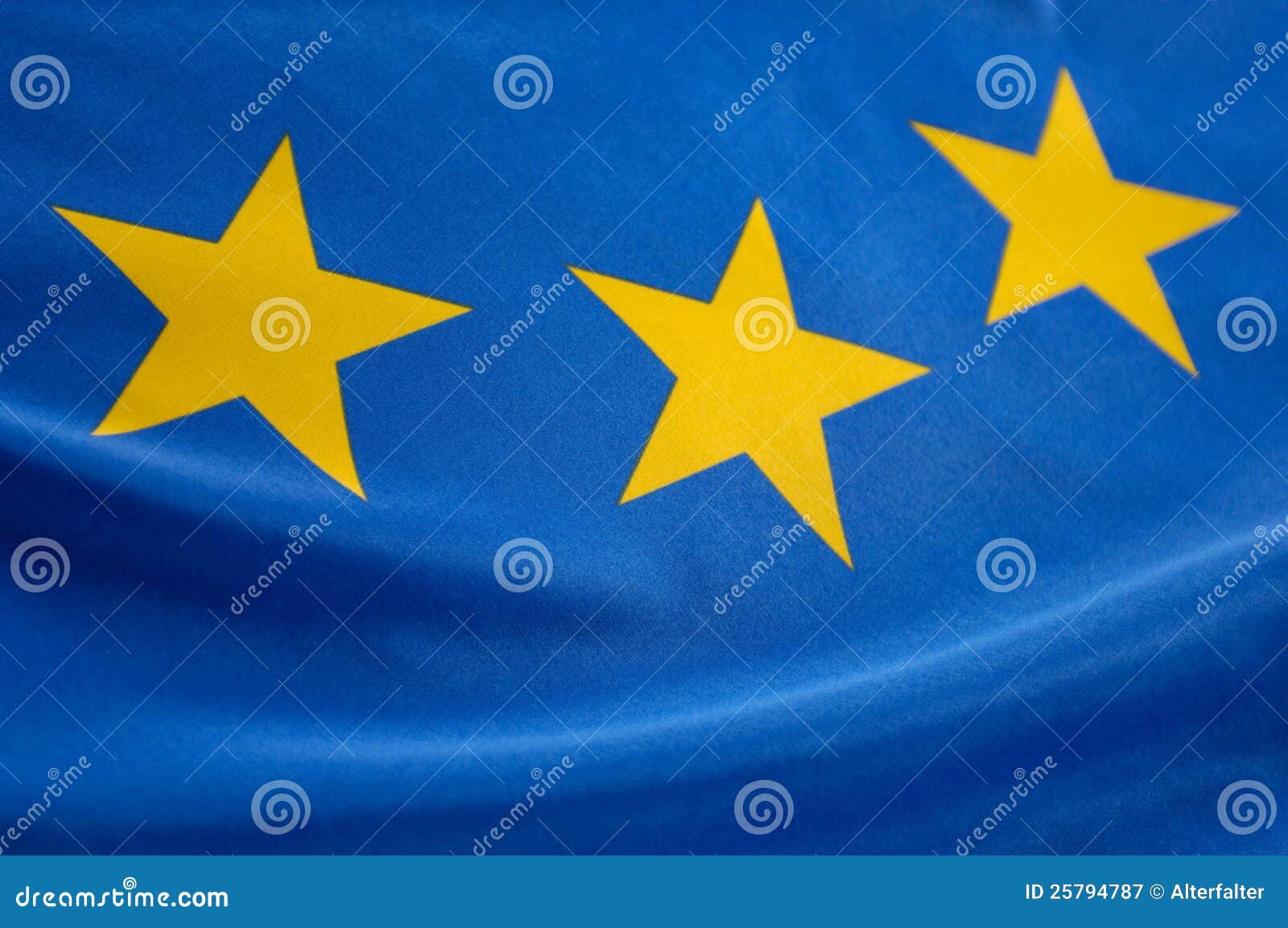 Bandeira européia com estrelas amarelas