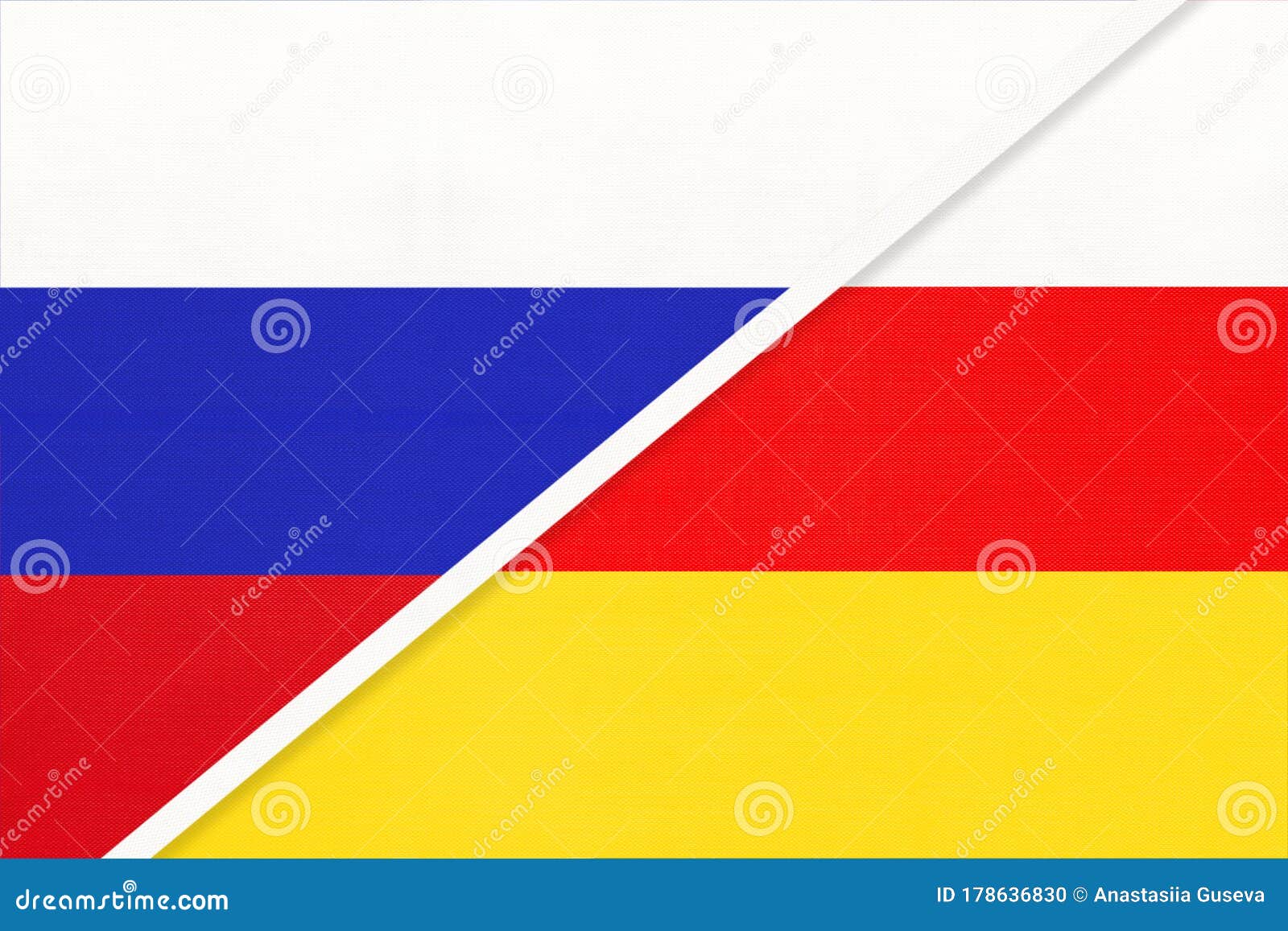 Bandeira portuguesa substituída por uma da federação russa em