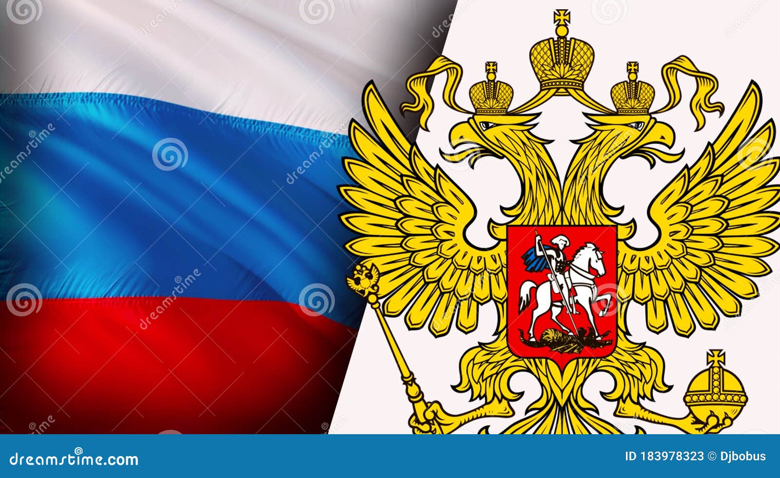 bandeira da rússia. bandeira nacional realista da federação russa