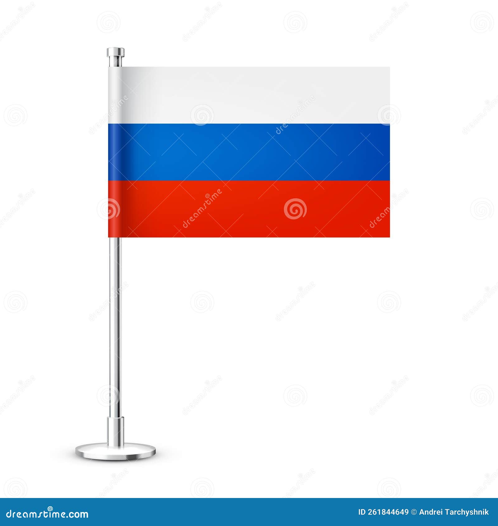 bandeira da rússia. bandeira nacional realista da federação russa