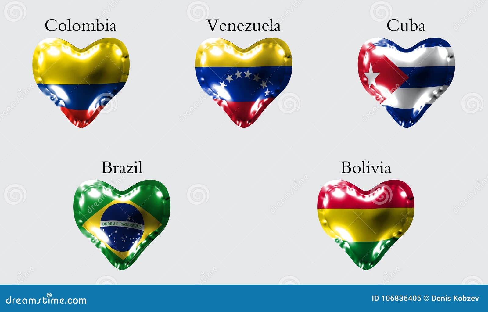 Bandeiras nacionais das américas brasil argentina colômbia equador  venezuela uruguai cuba