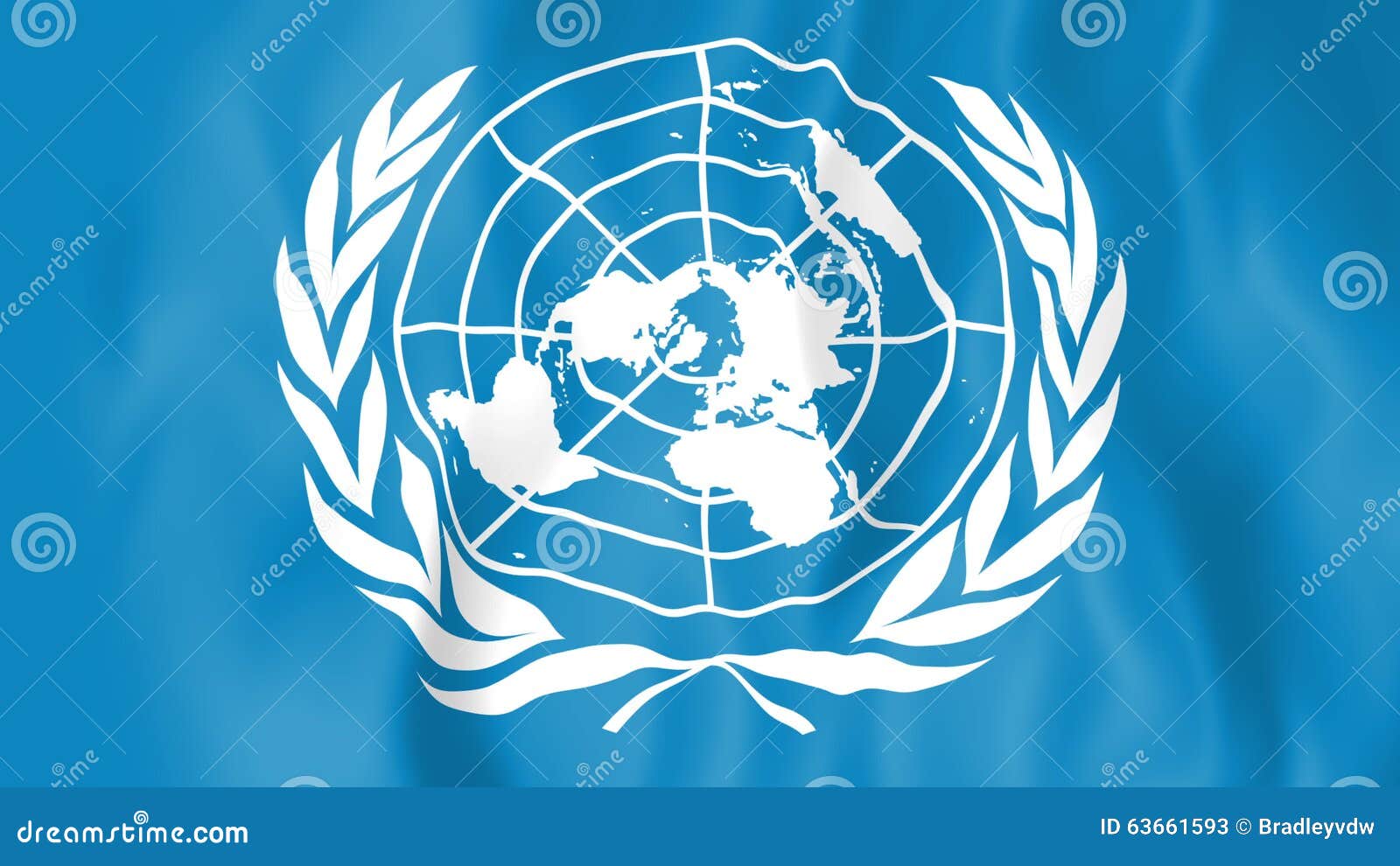 Bandera Animada De Los Naciones Unidas Almacen De Video - Vídeo de lento,  alto: 63661593